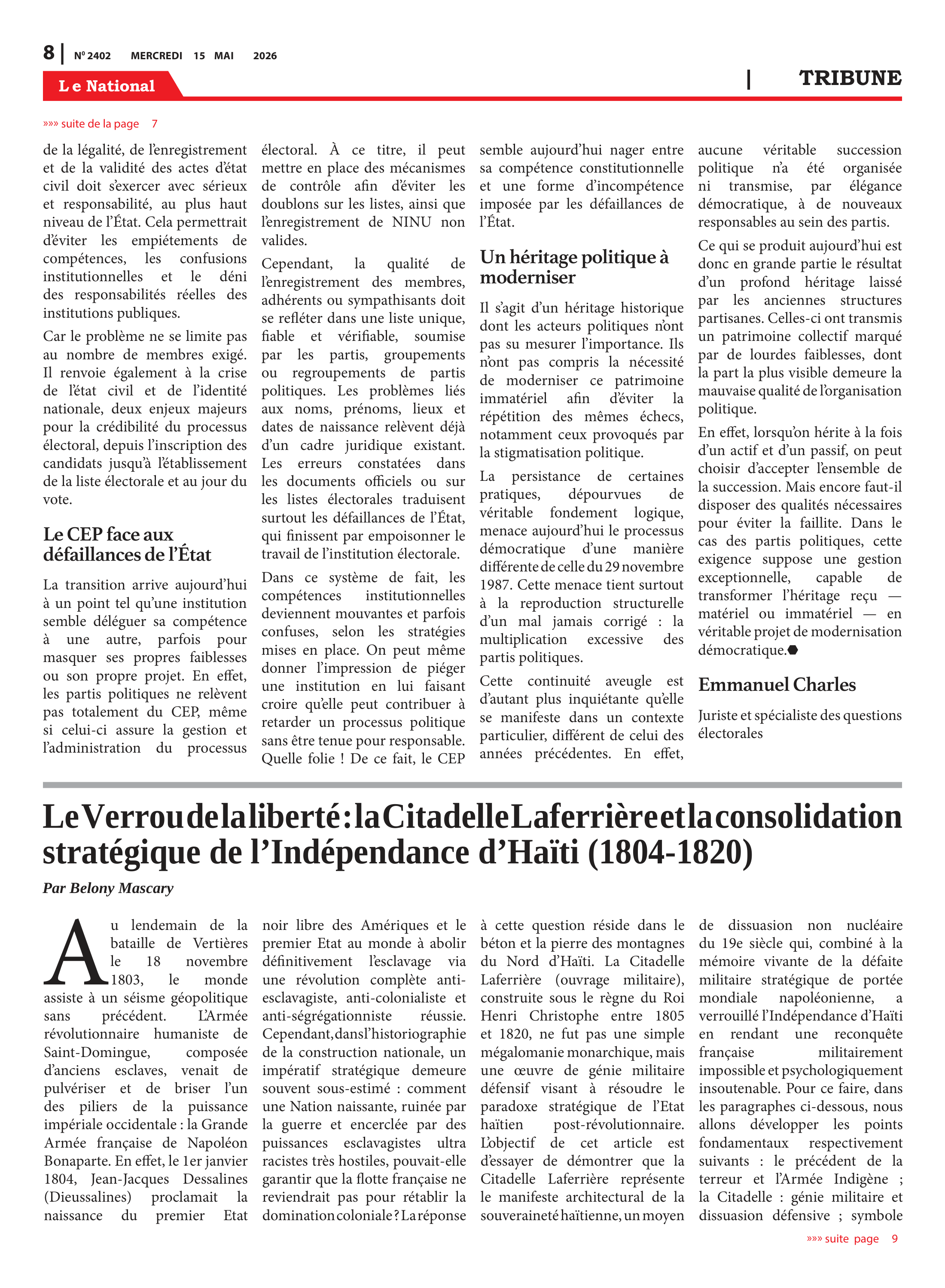 Page 8 de l'édition 2402