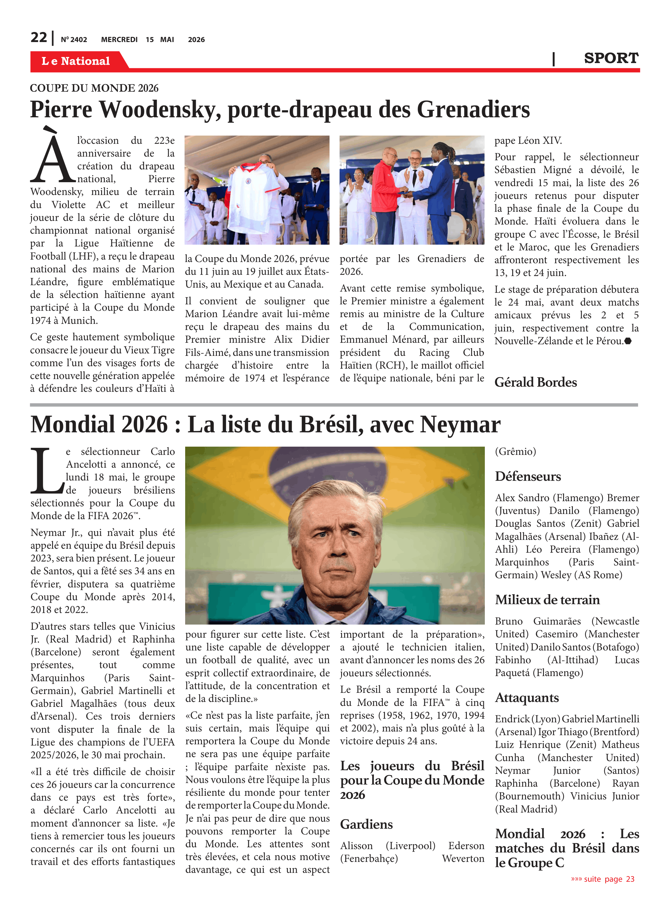 Page 22 de l'édition 2402