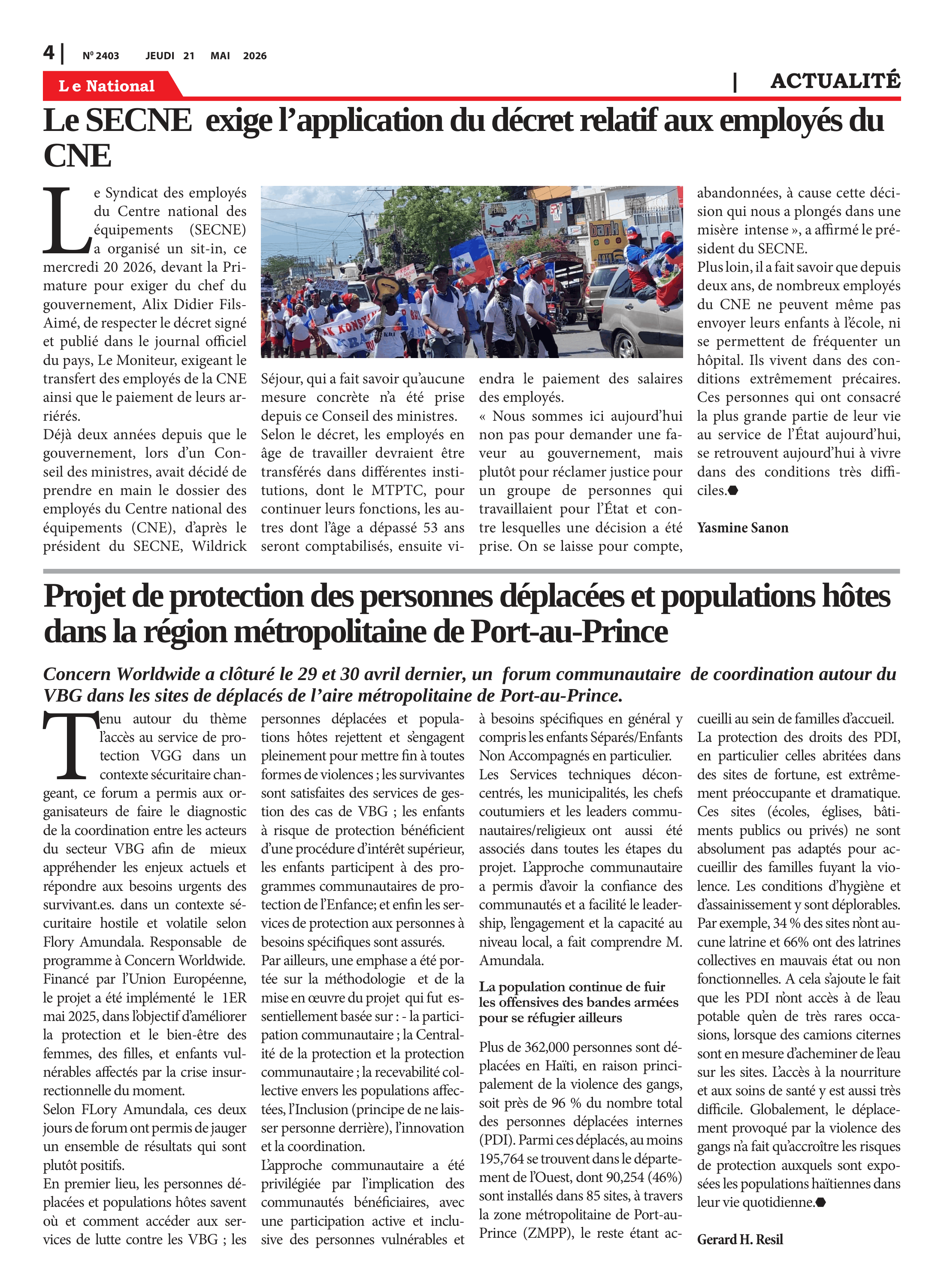 Page 4 de l'édition 2403