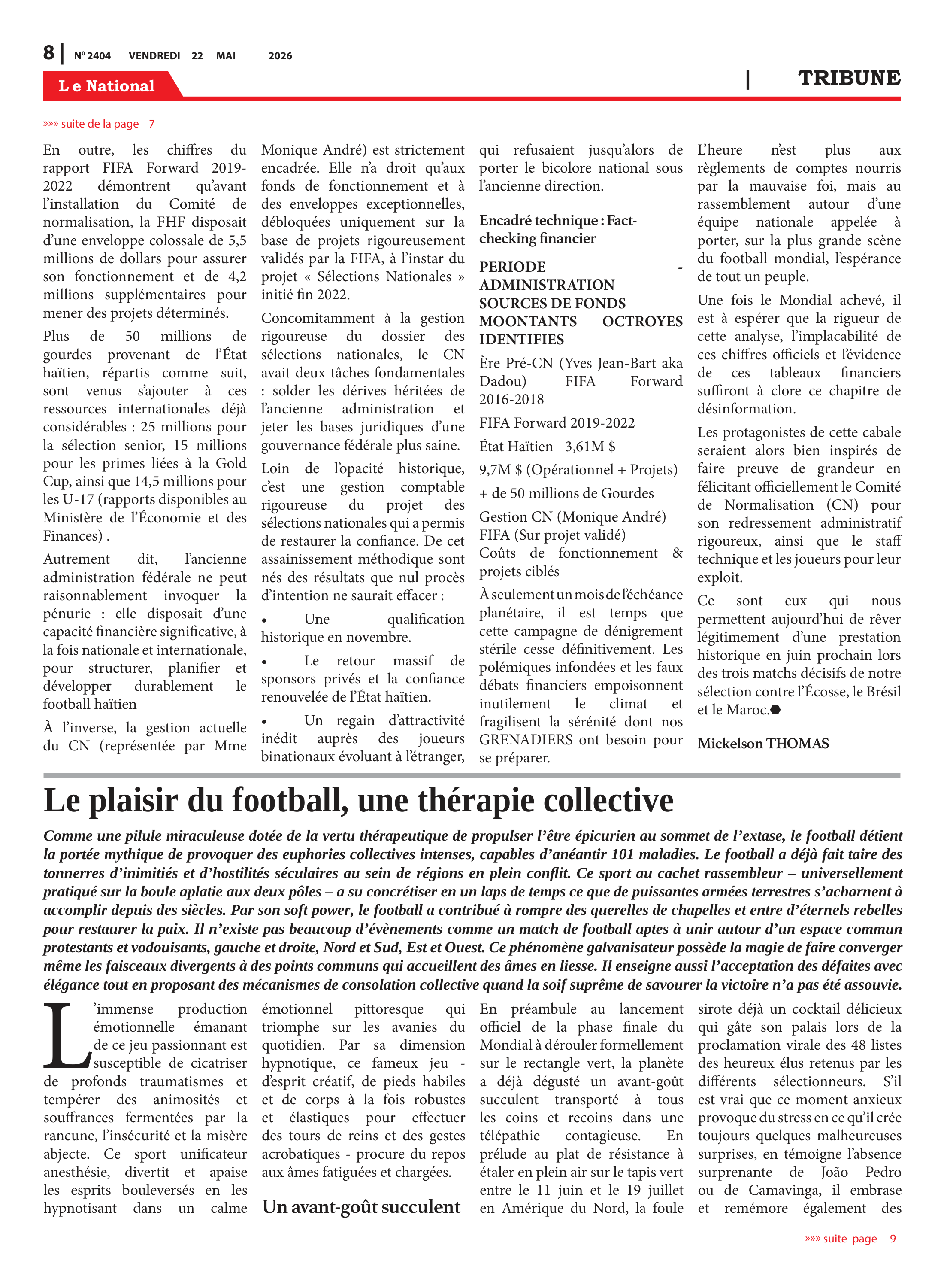 Page 8 de l'édition 2404