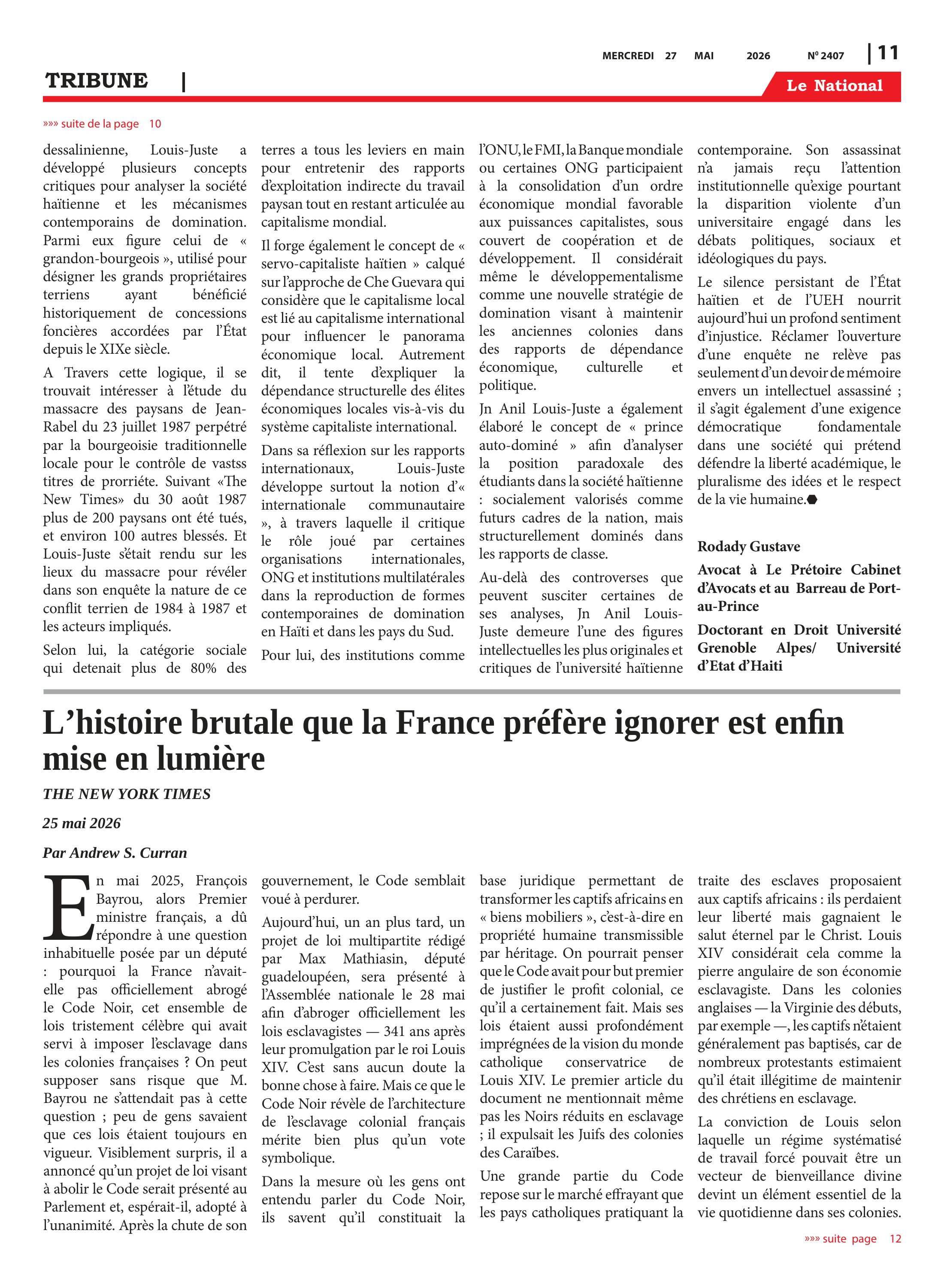 Page 11 de l'édition 2407