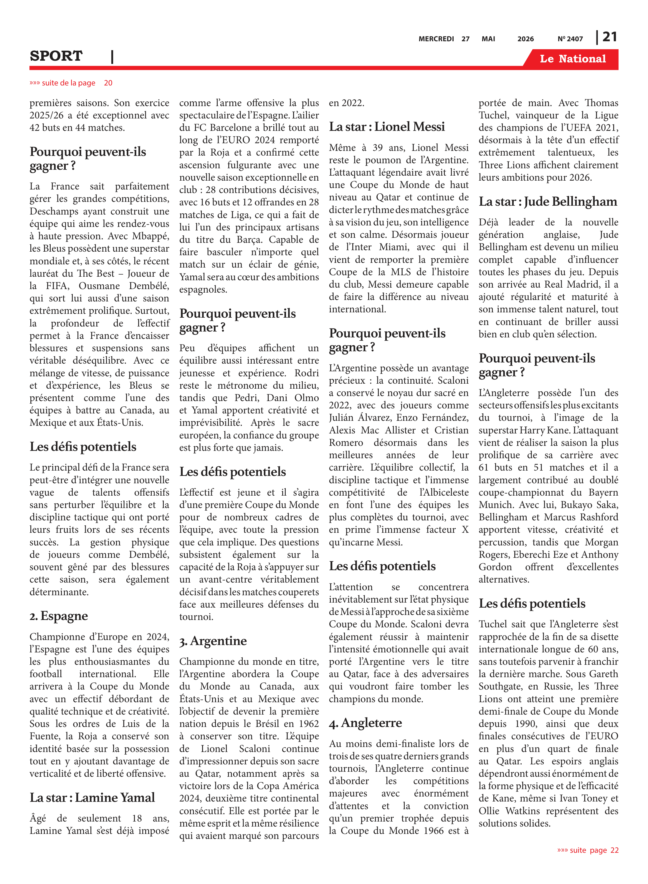 Page 21 de l'édition 2407