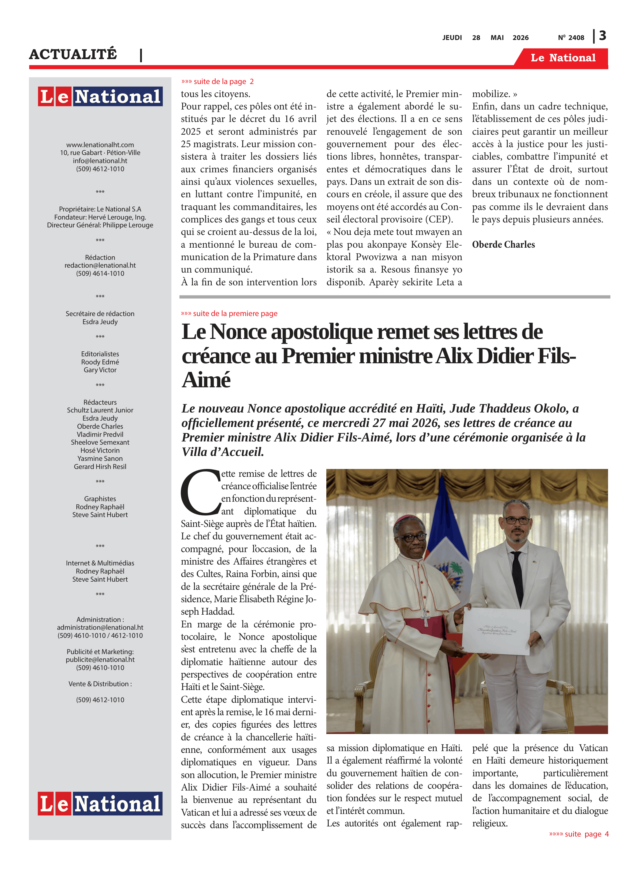 Page 3 de l'édition 2408