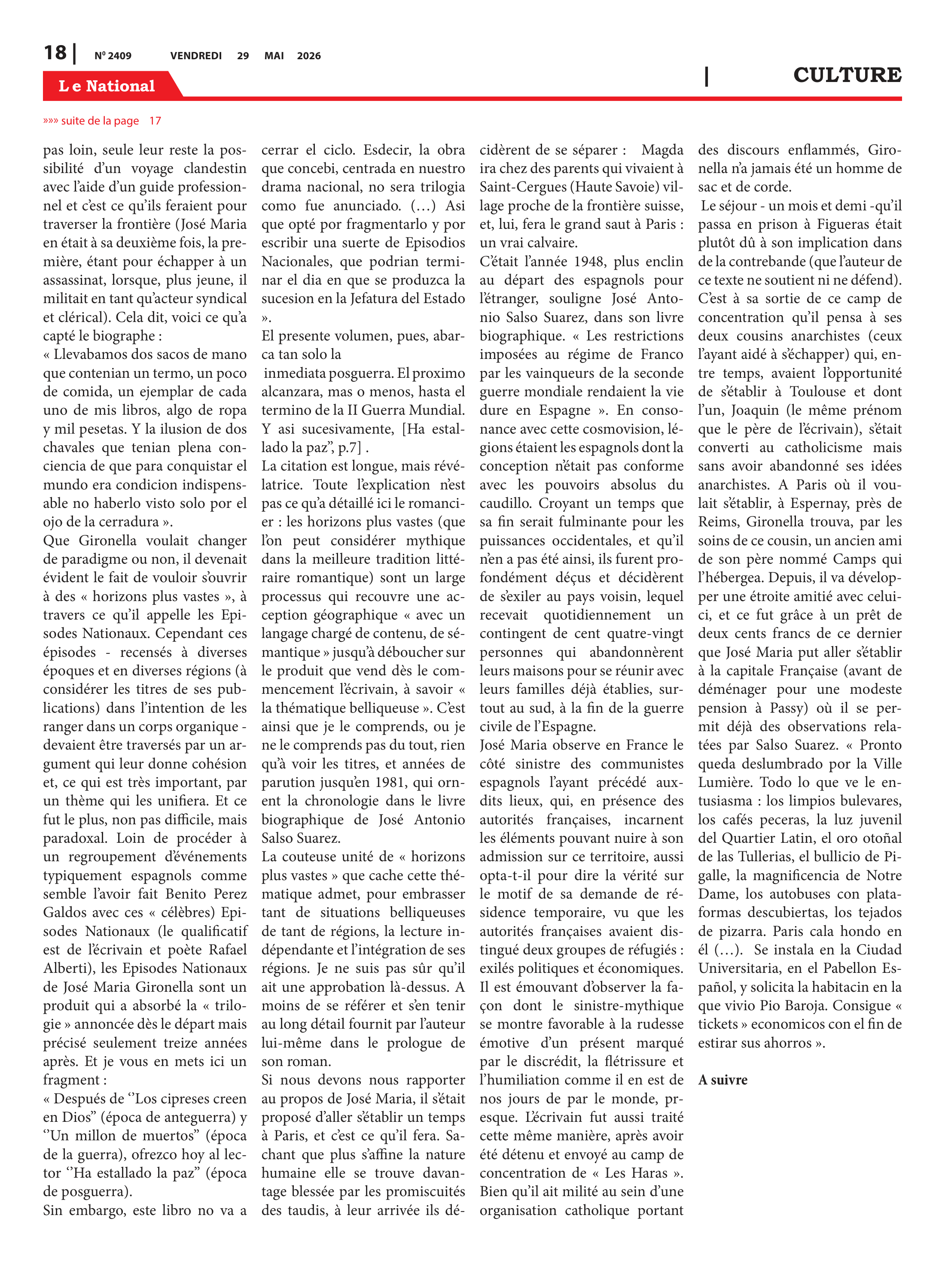 Page 18 de l'édition 2409