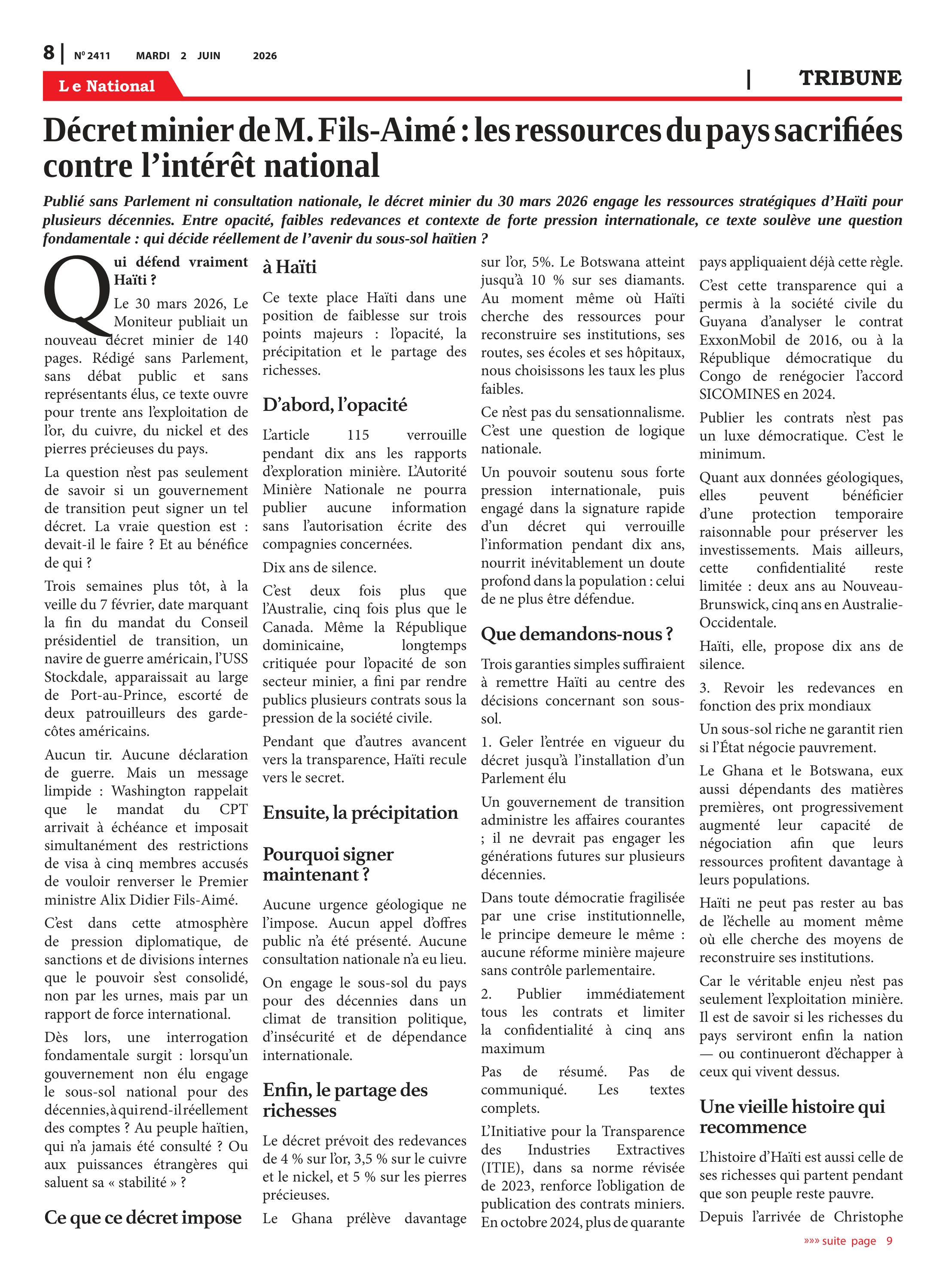 Page 8 de l'édition 2411