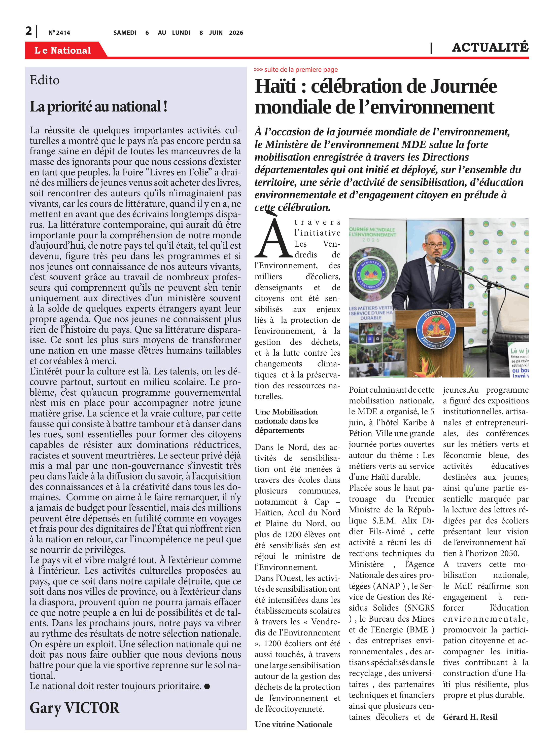 Page 2 de l'édition 2414
