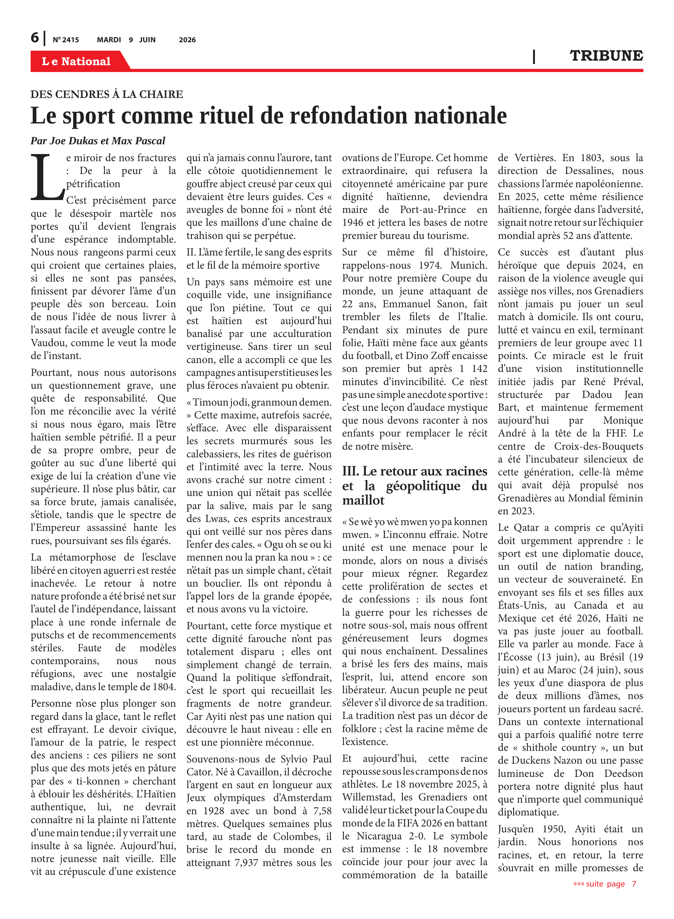 Page 6 de l'édition 2415
