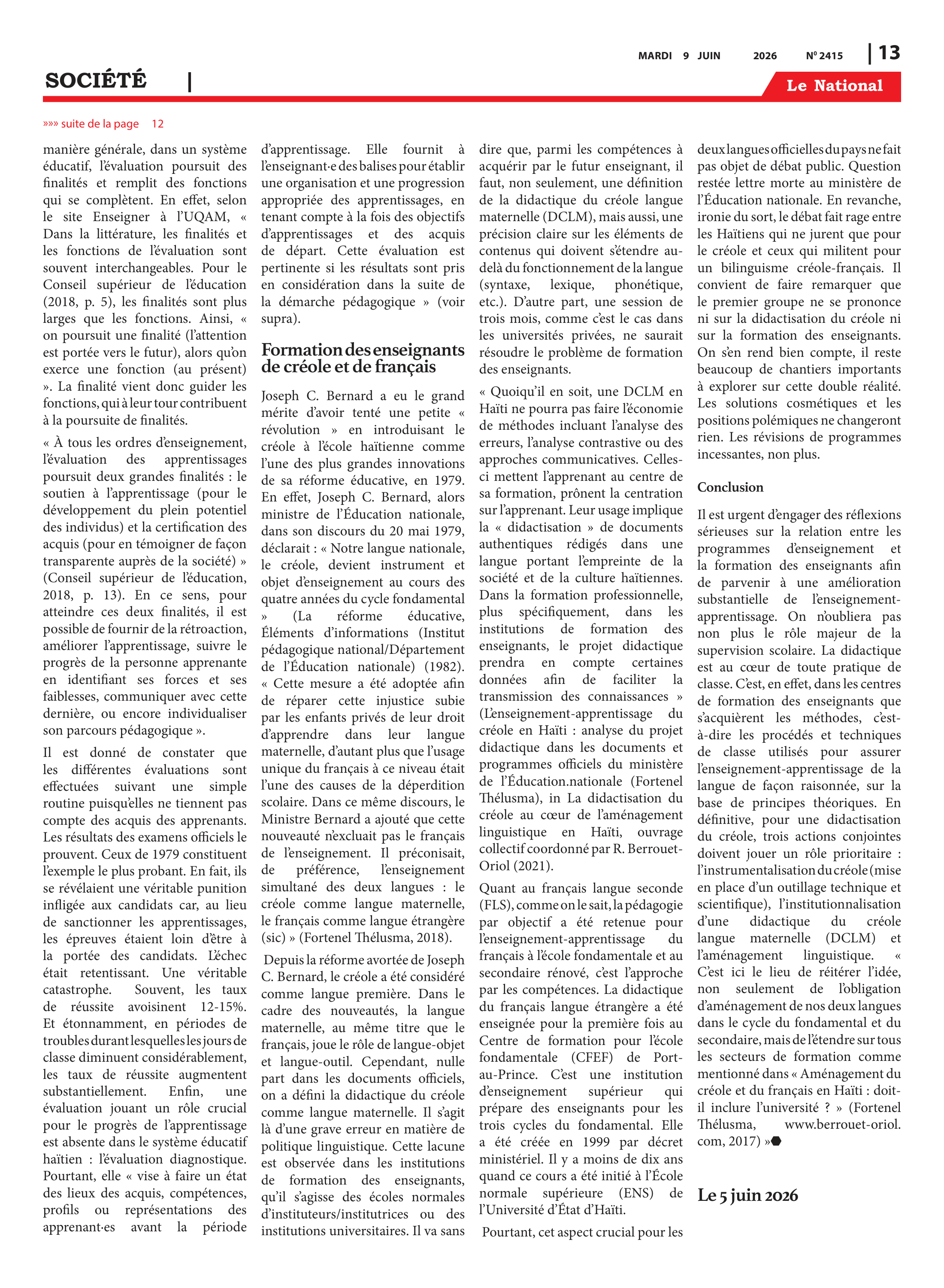 Page 13 de l'édition 2415