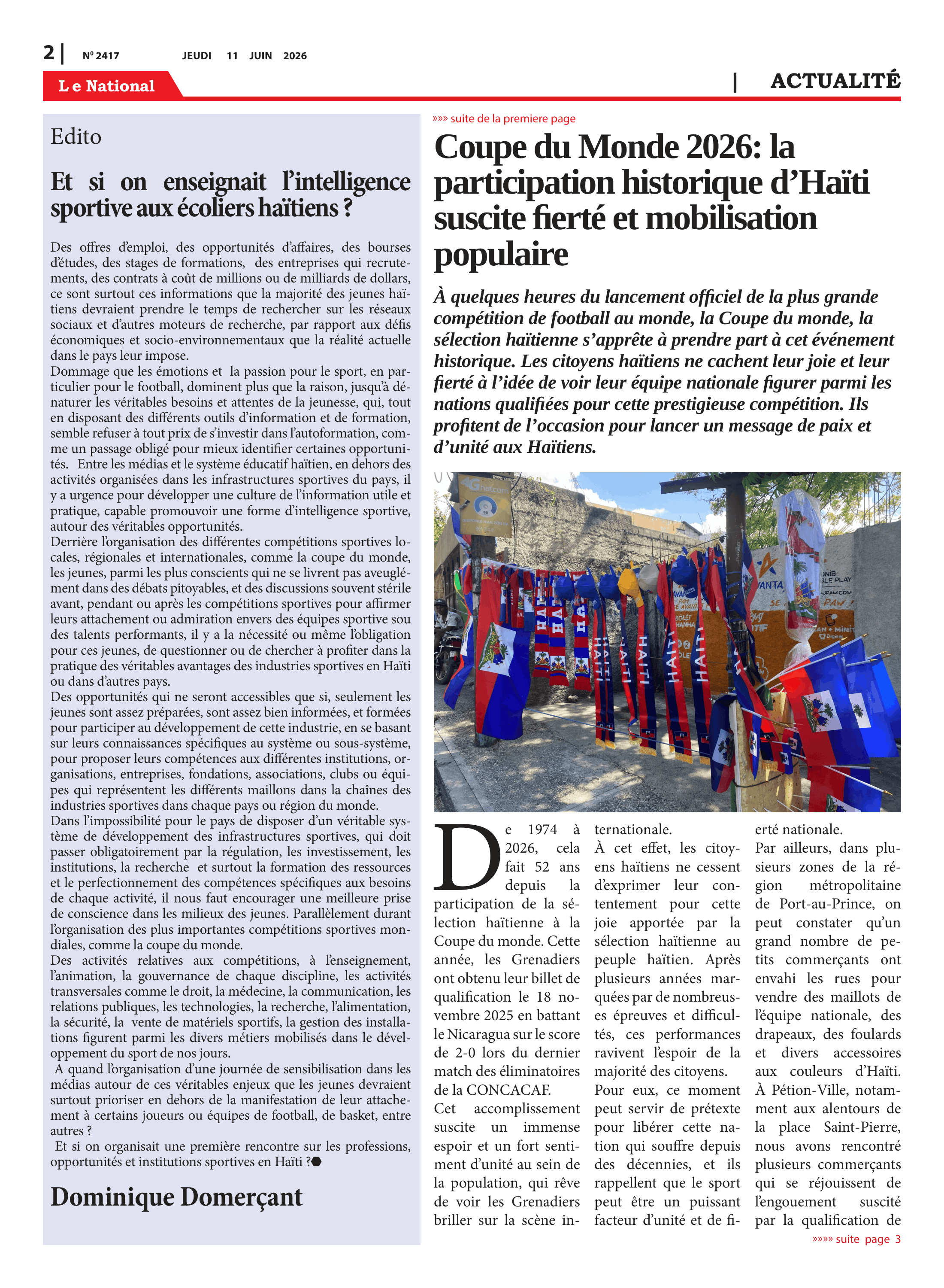 Page 2 de l'édition 2417