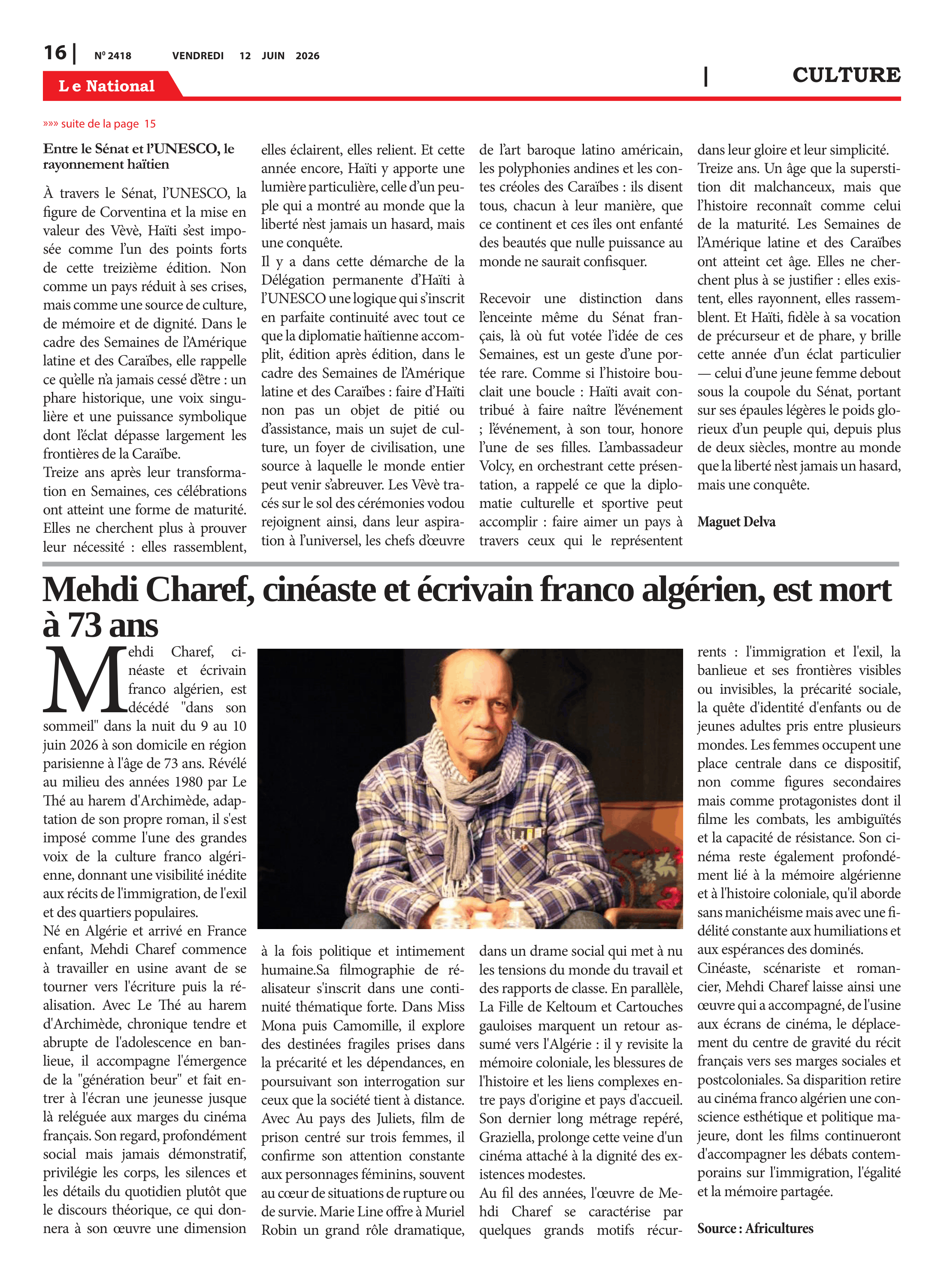 Page 16 de l'édition 2418