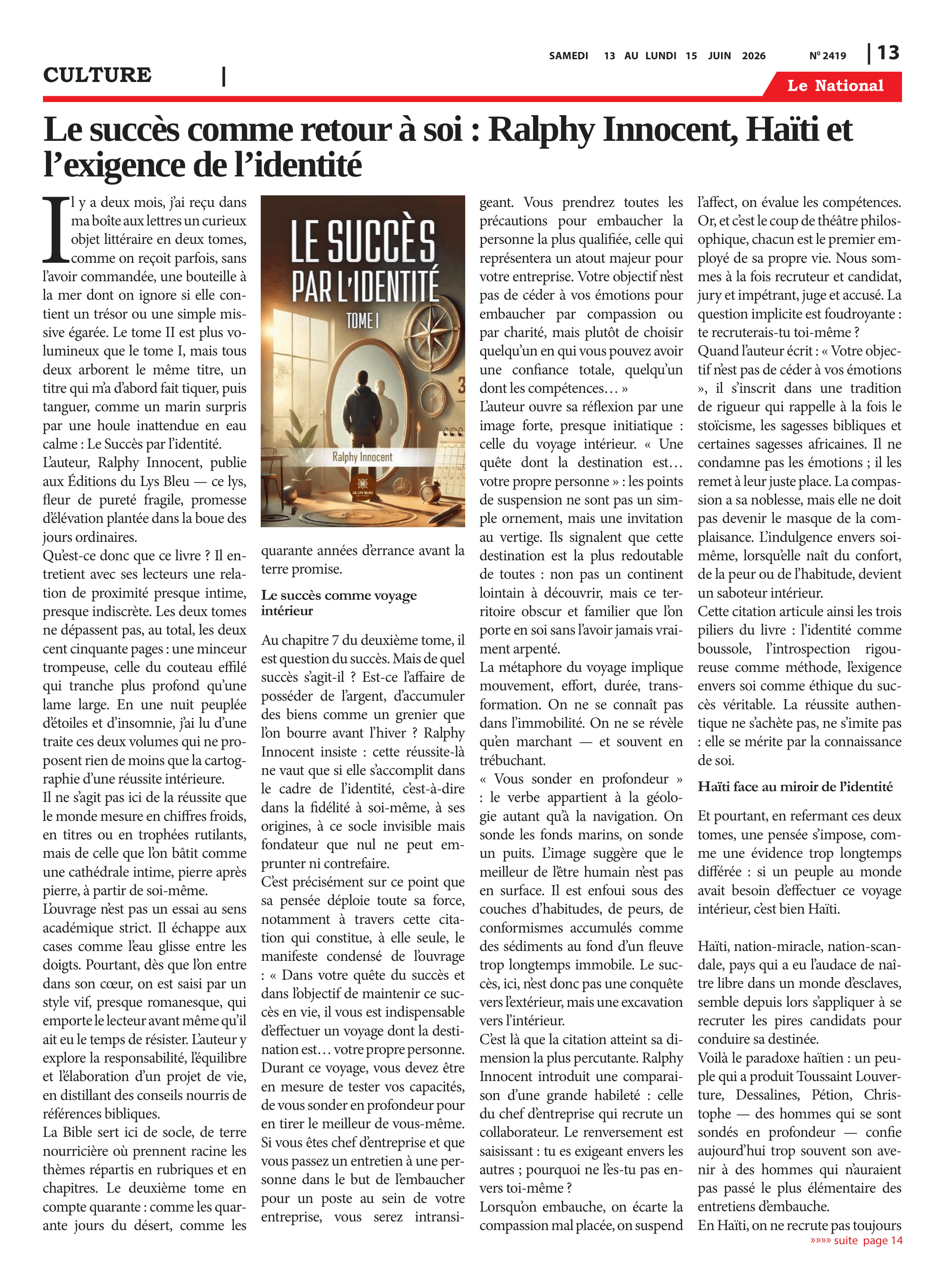Page 13 de l'édition 2419