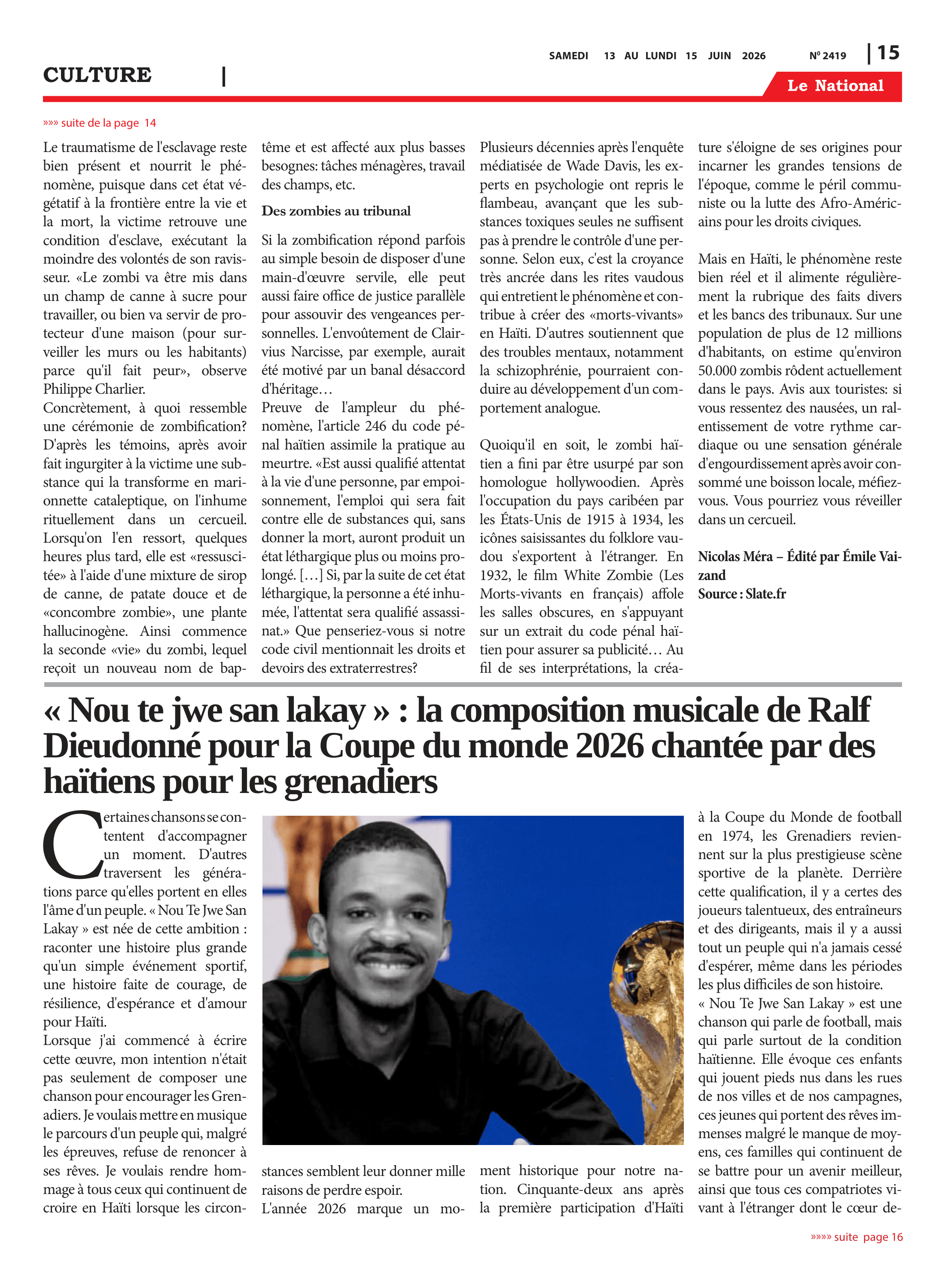 Page 15 de l'édition 2419