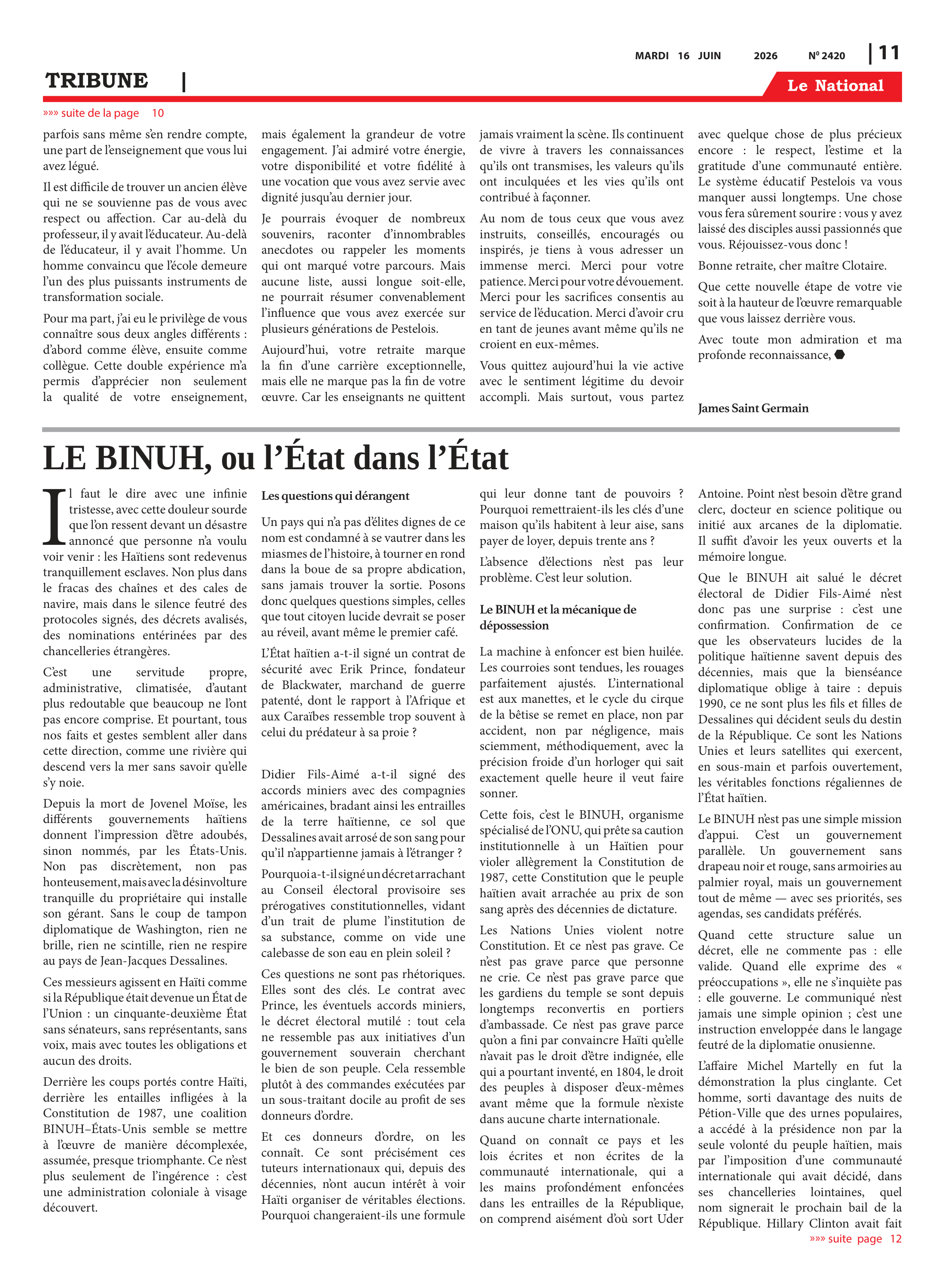 Page 11 de l'édition 2420