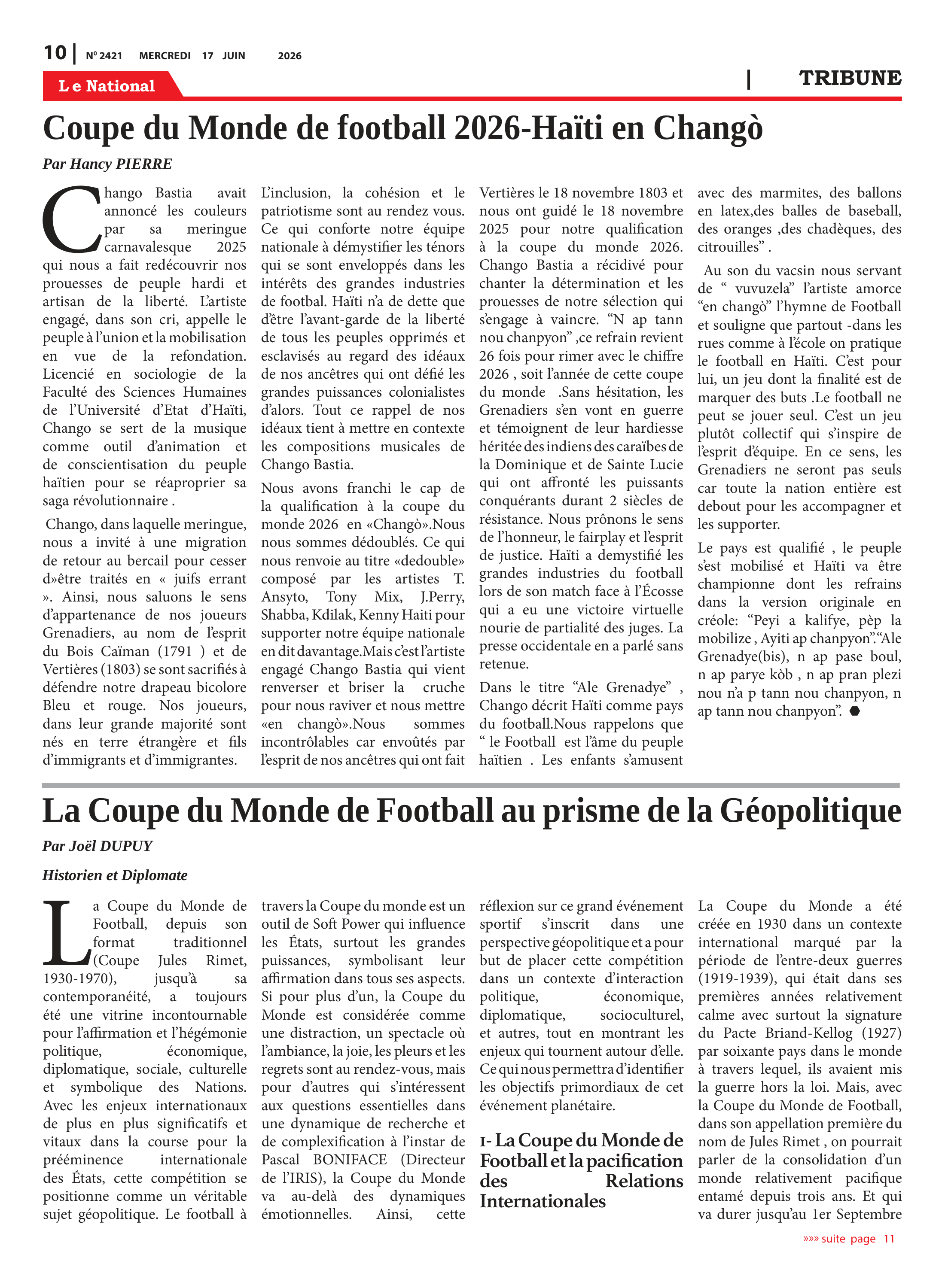 Page 10 de l'édition 2421