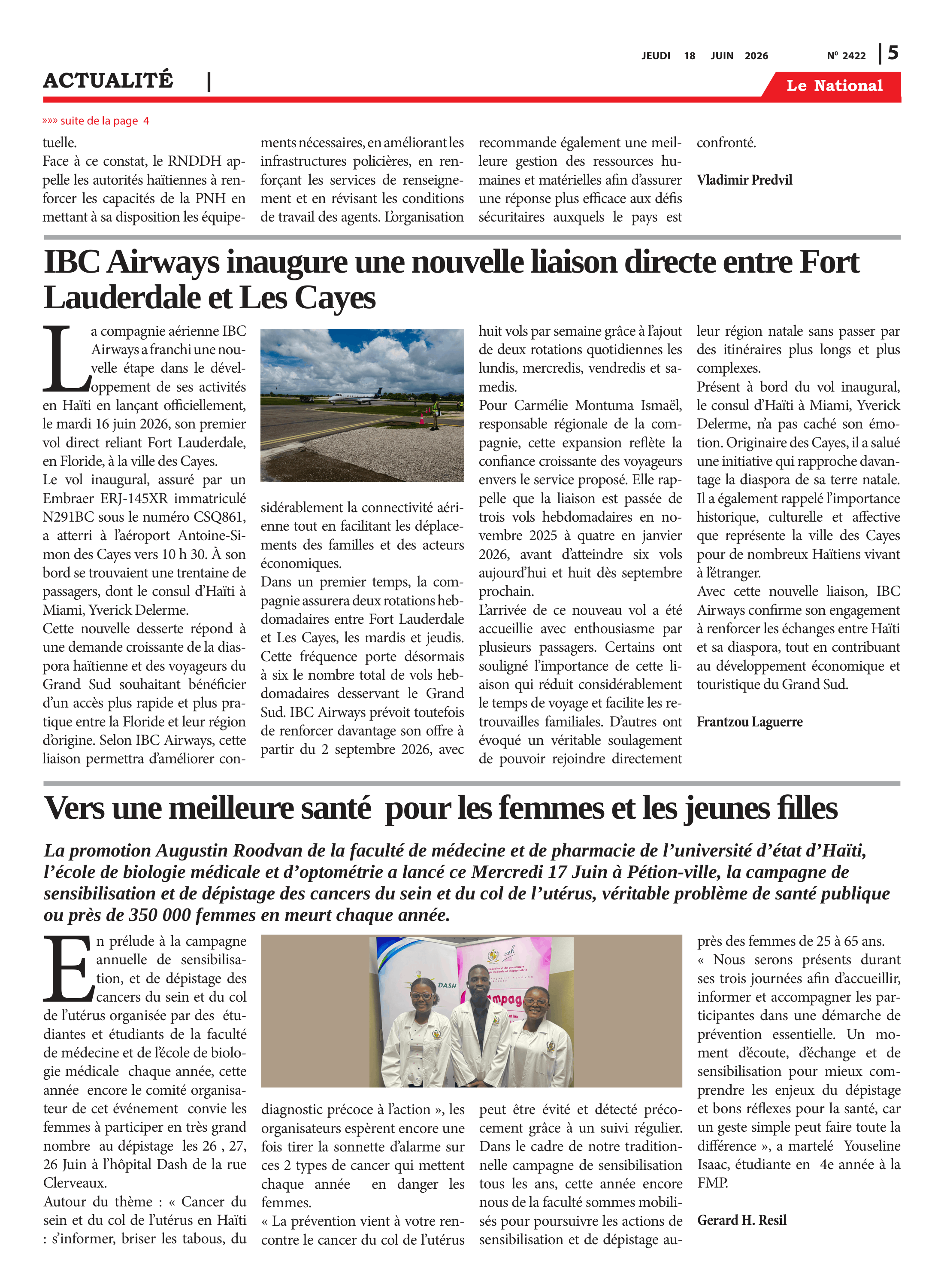Page 5 de l'édition 2422