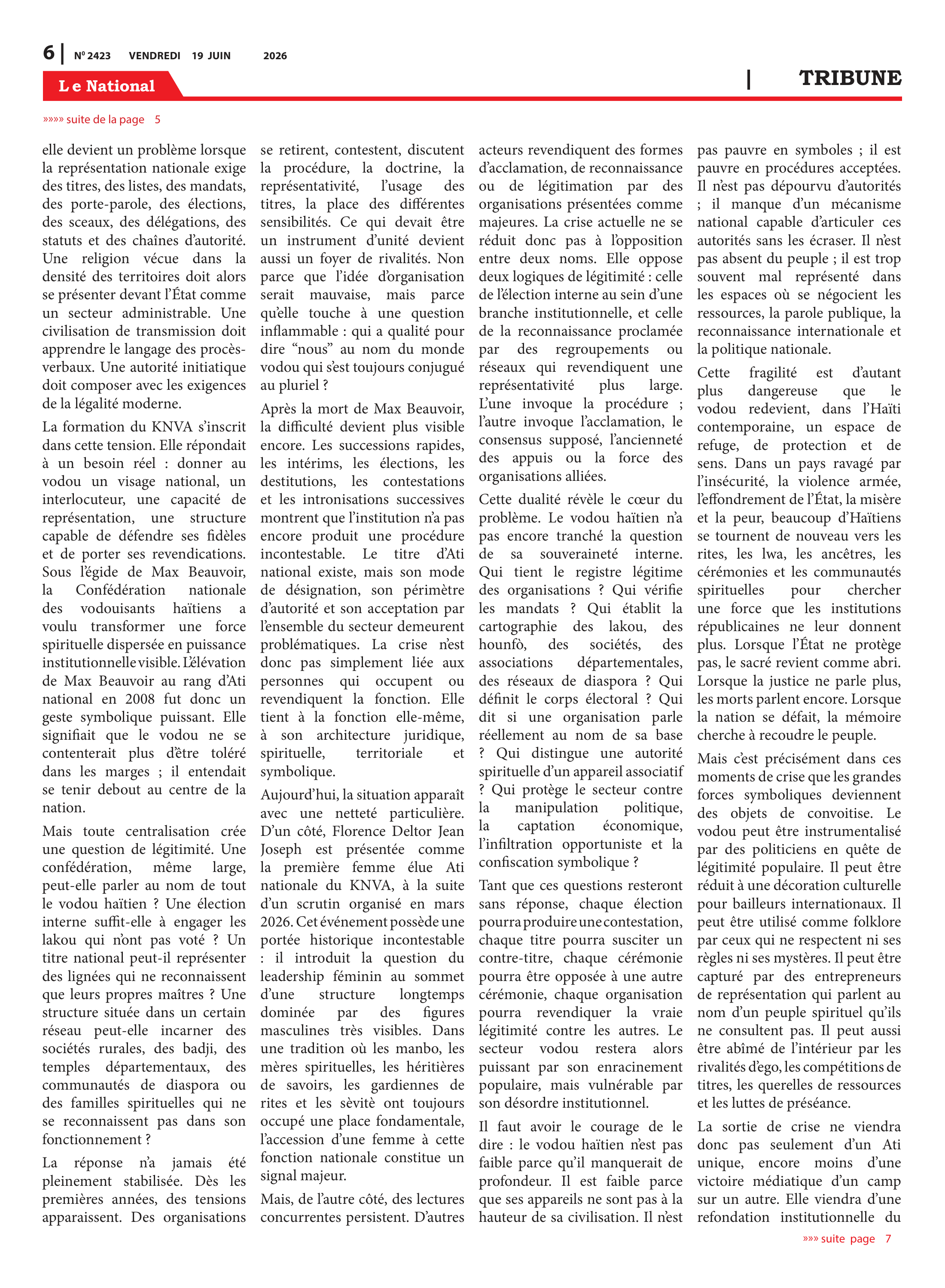 Page 6 de l'édition 2423