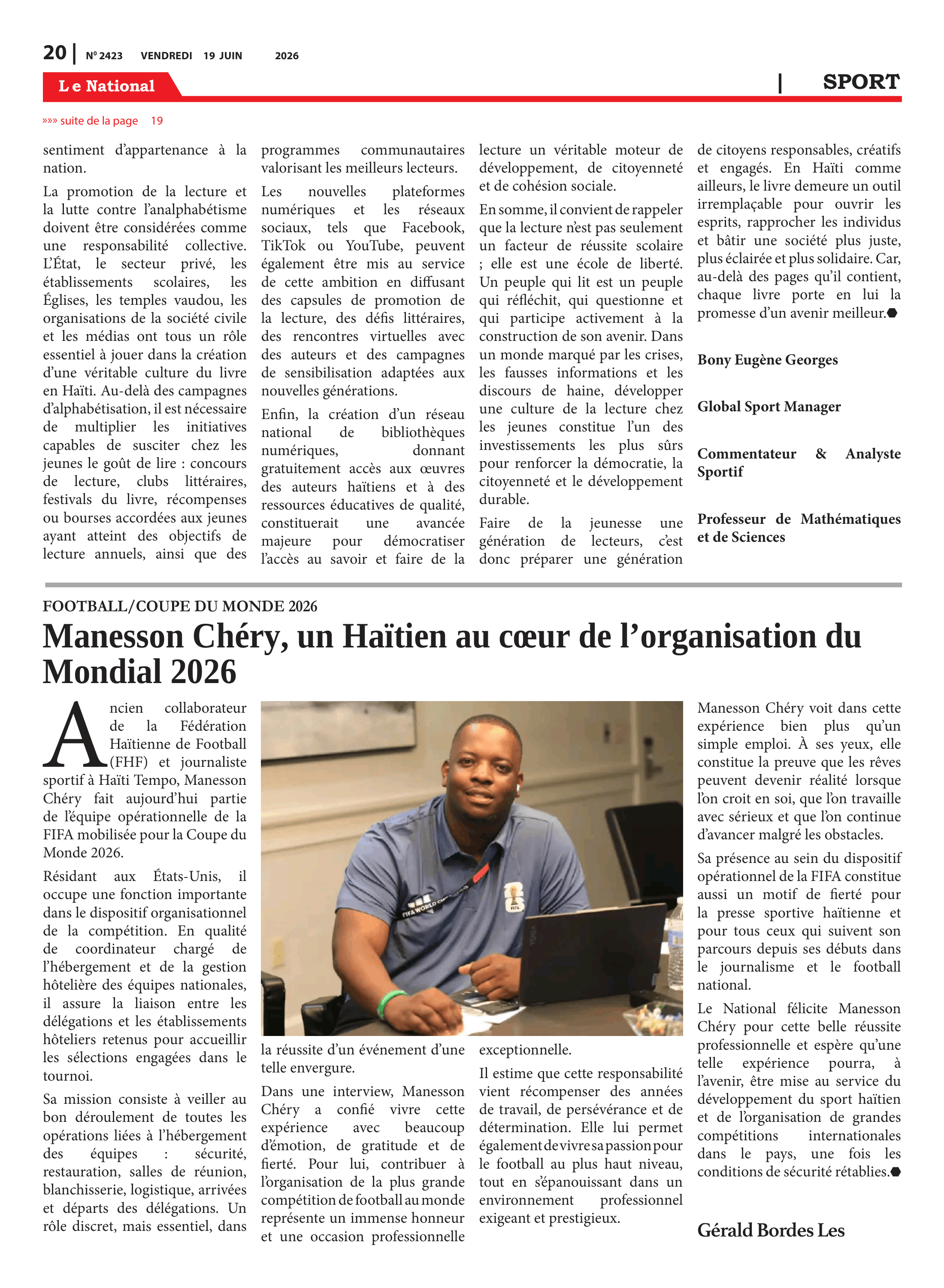 Page 20 de l'édition 2423