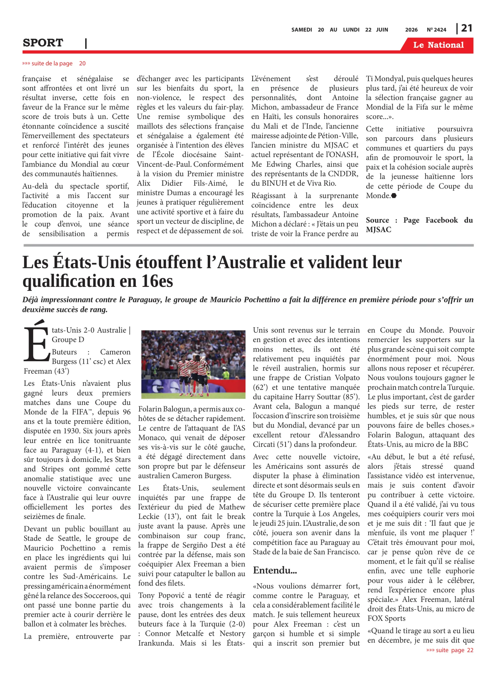 Page 21 de l'édition 2424