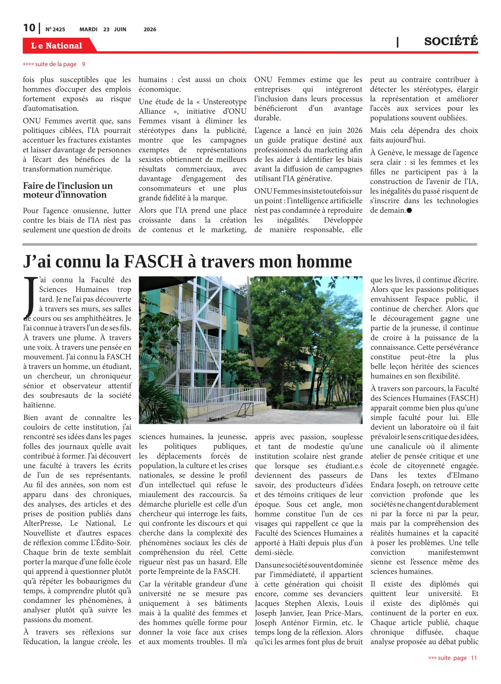 Page 10 de l'édition 2425