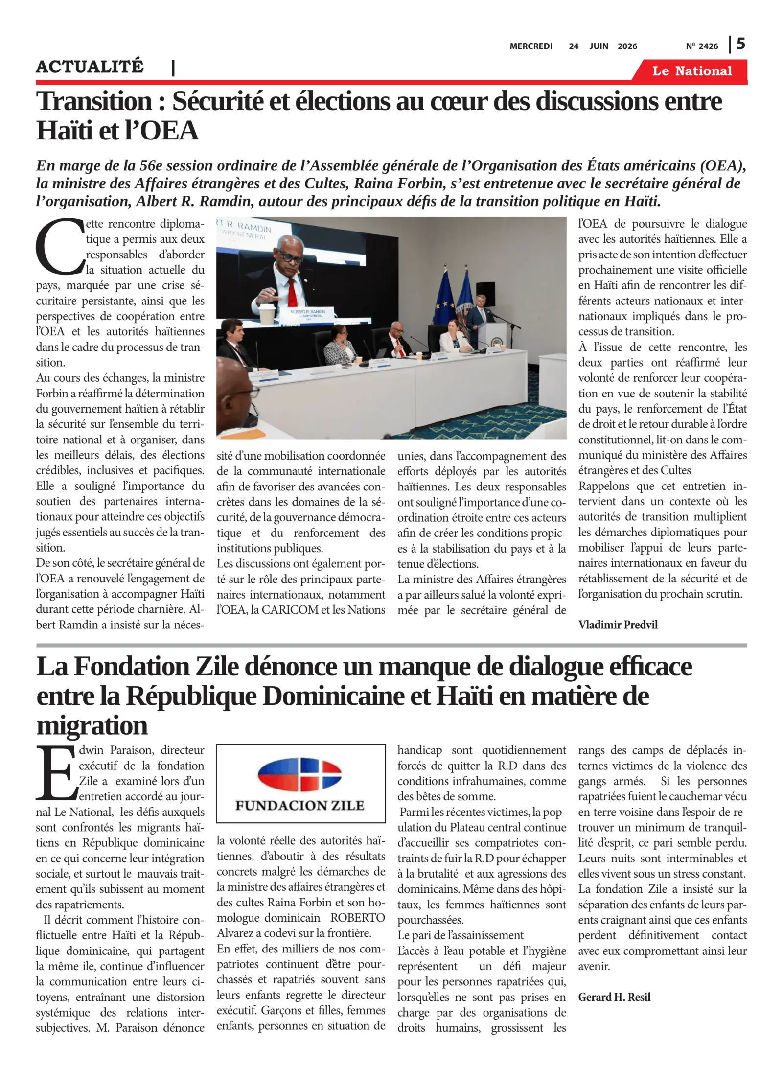 Page 5 de l'édition 2426