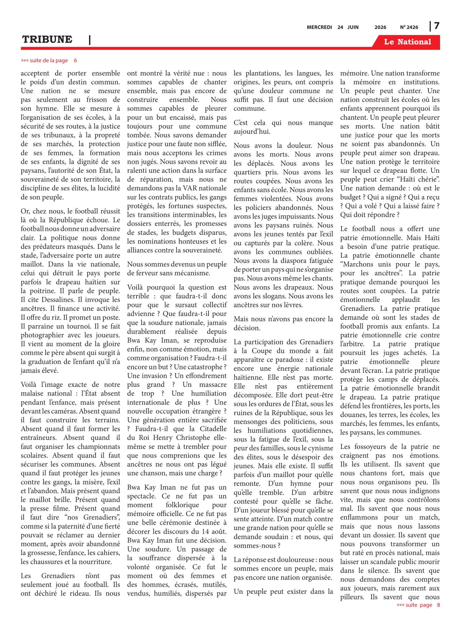 Page 7 de l'édition 2426