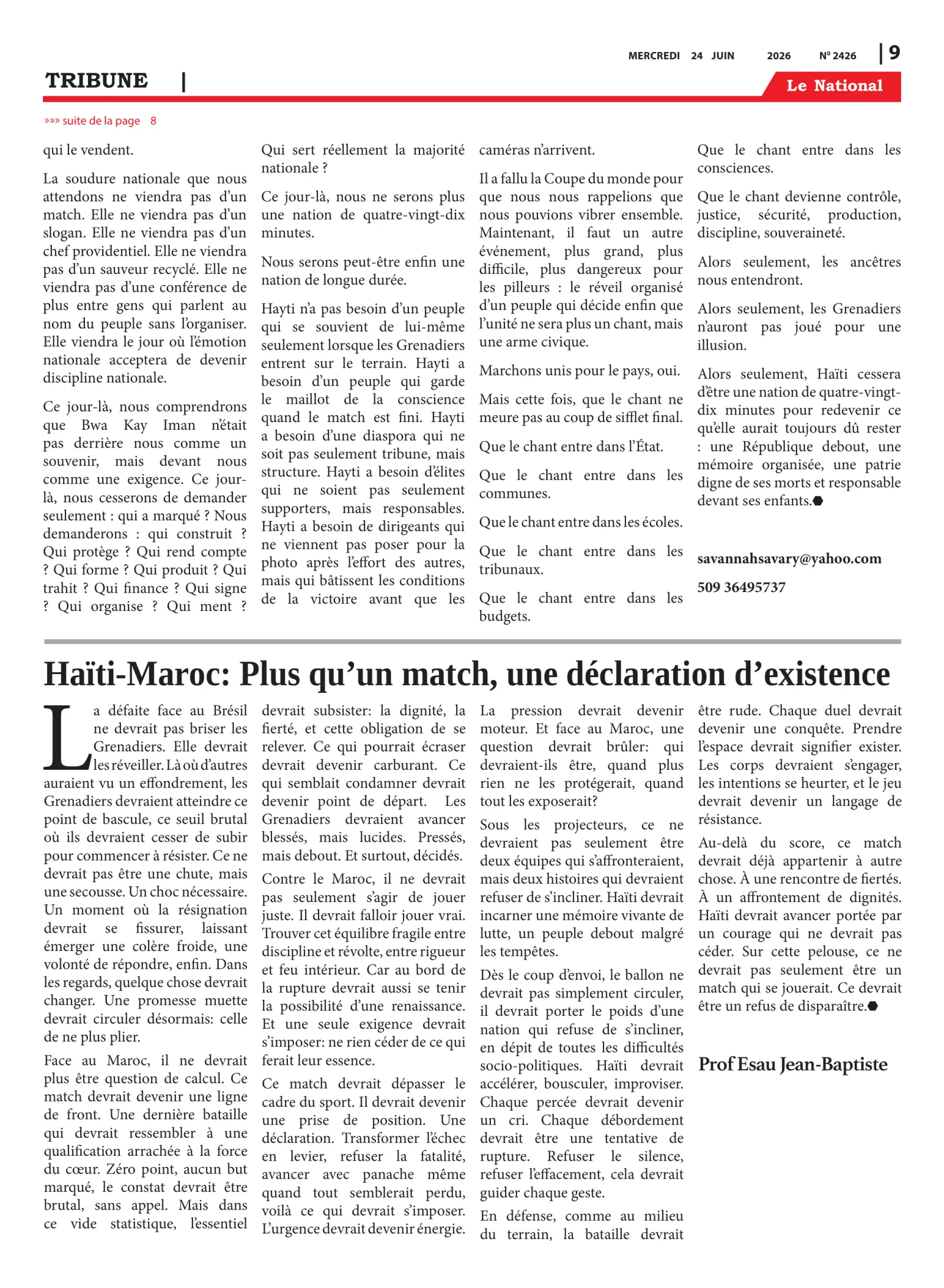 Page 9 de l'édition 2426