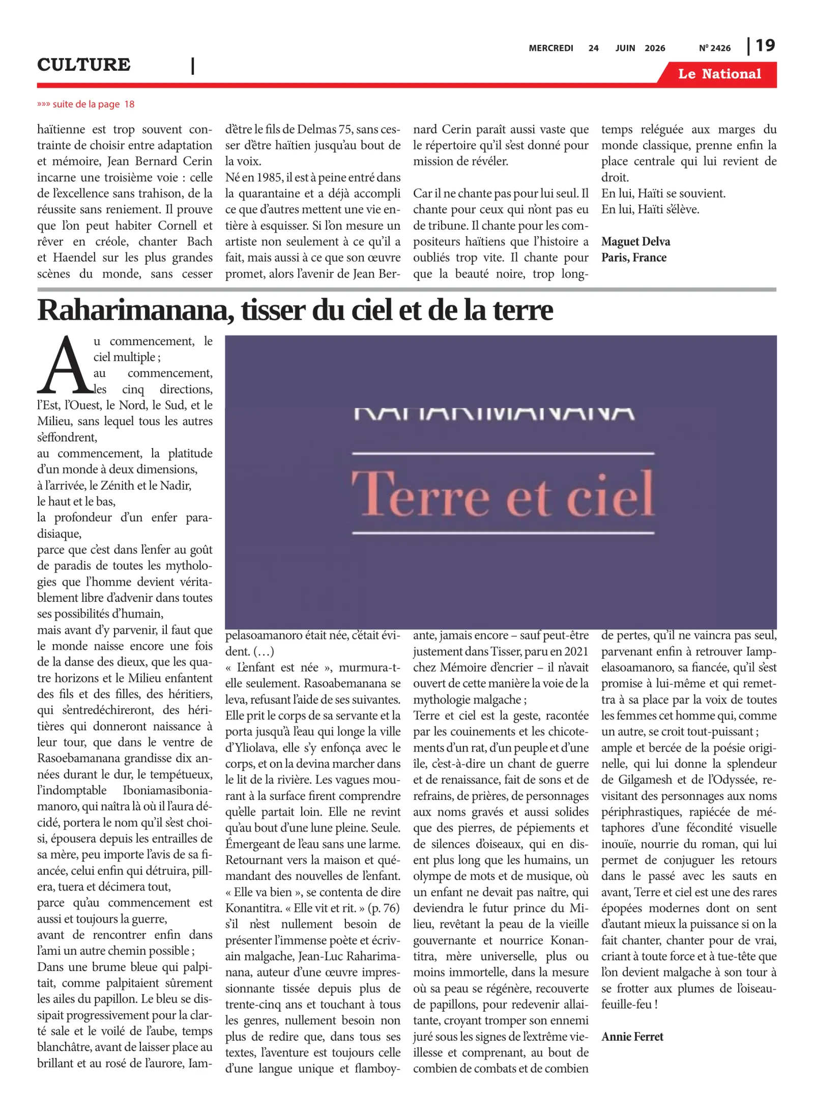 Page 19 de l'édition 2426