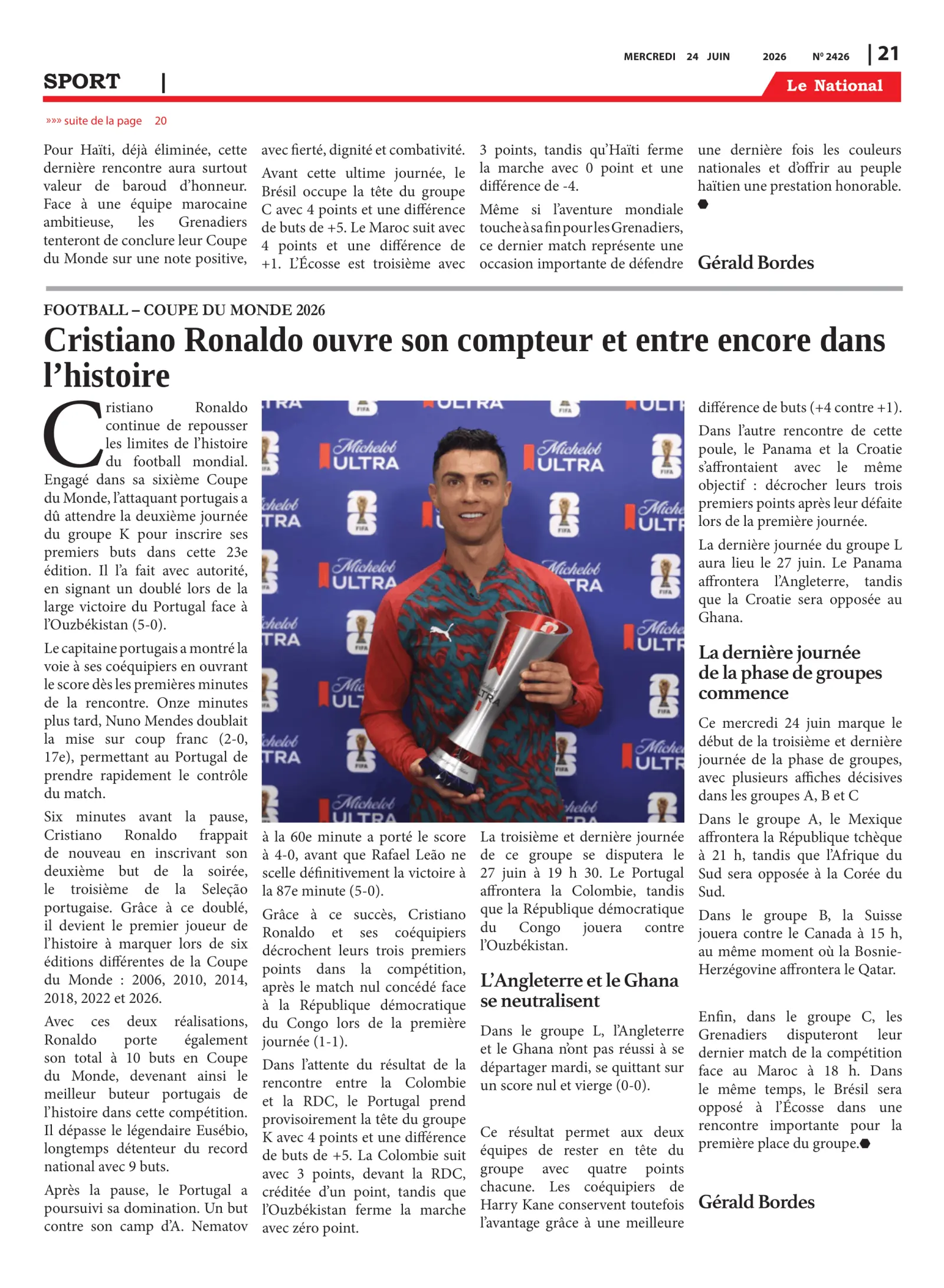 Page 21 de l'édition 2426
