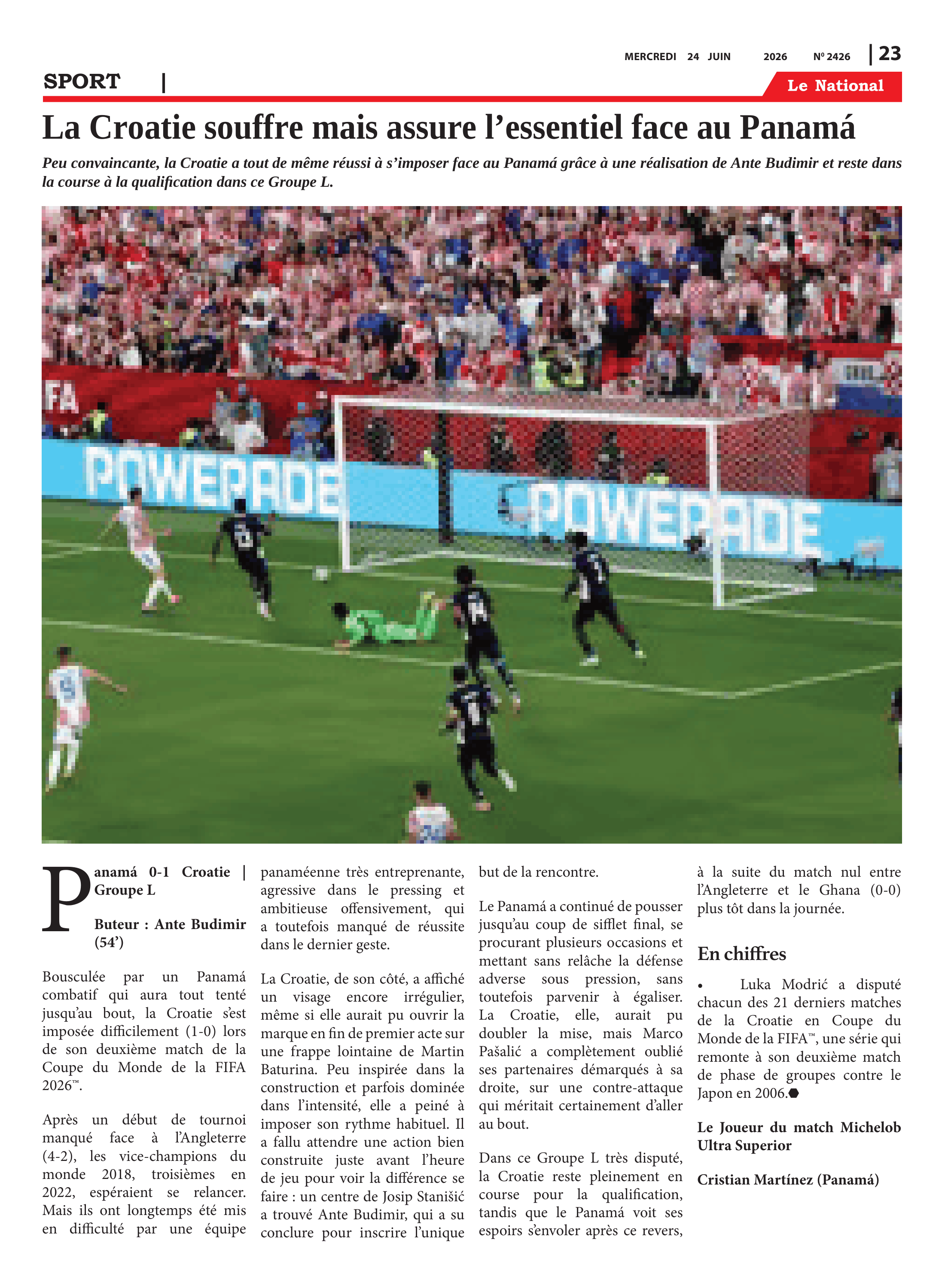 Page 23 de l'édition 2426