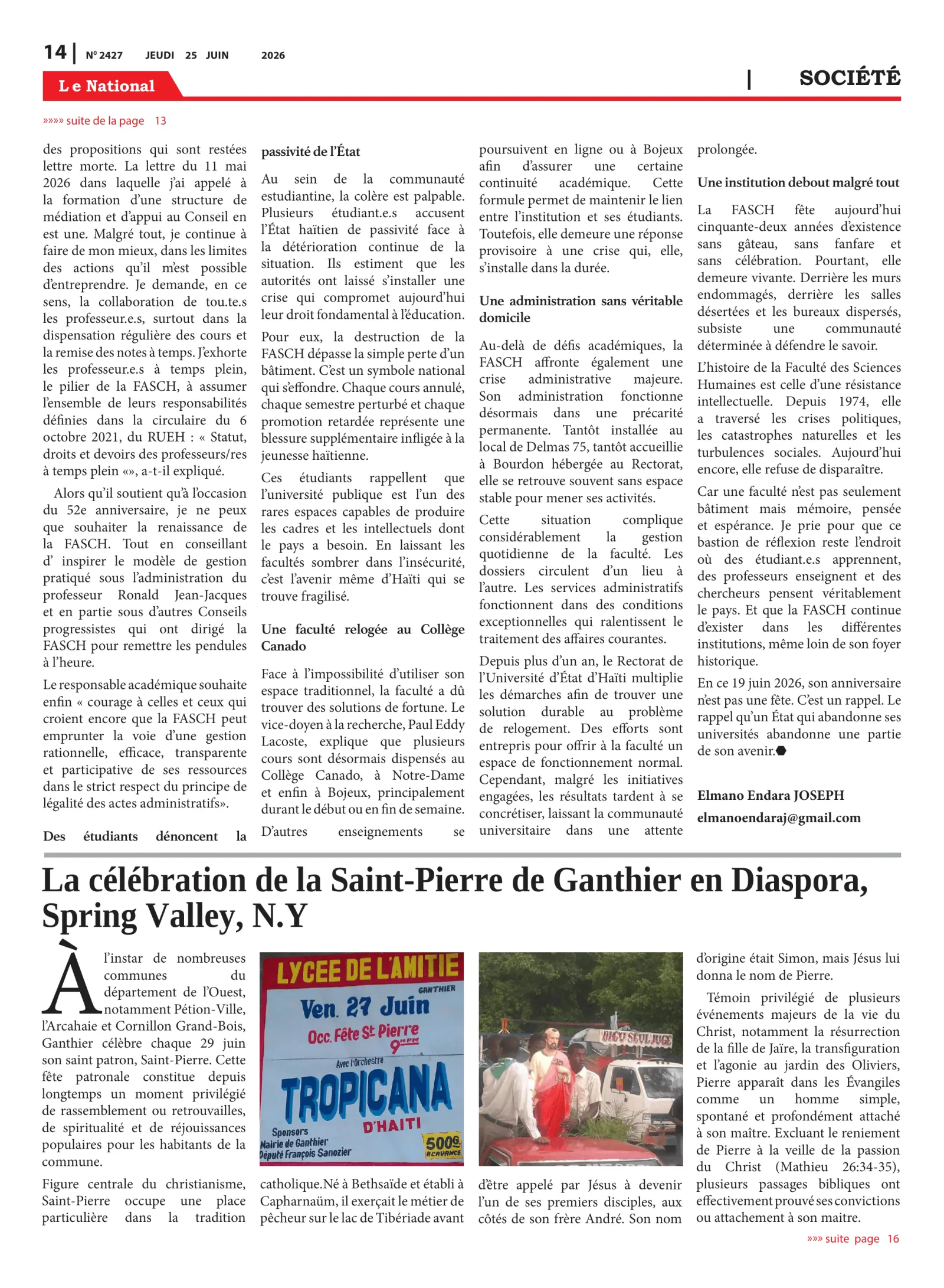 Page 14 de l'édition 2427