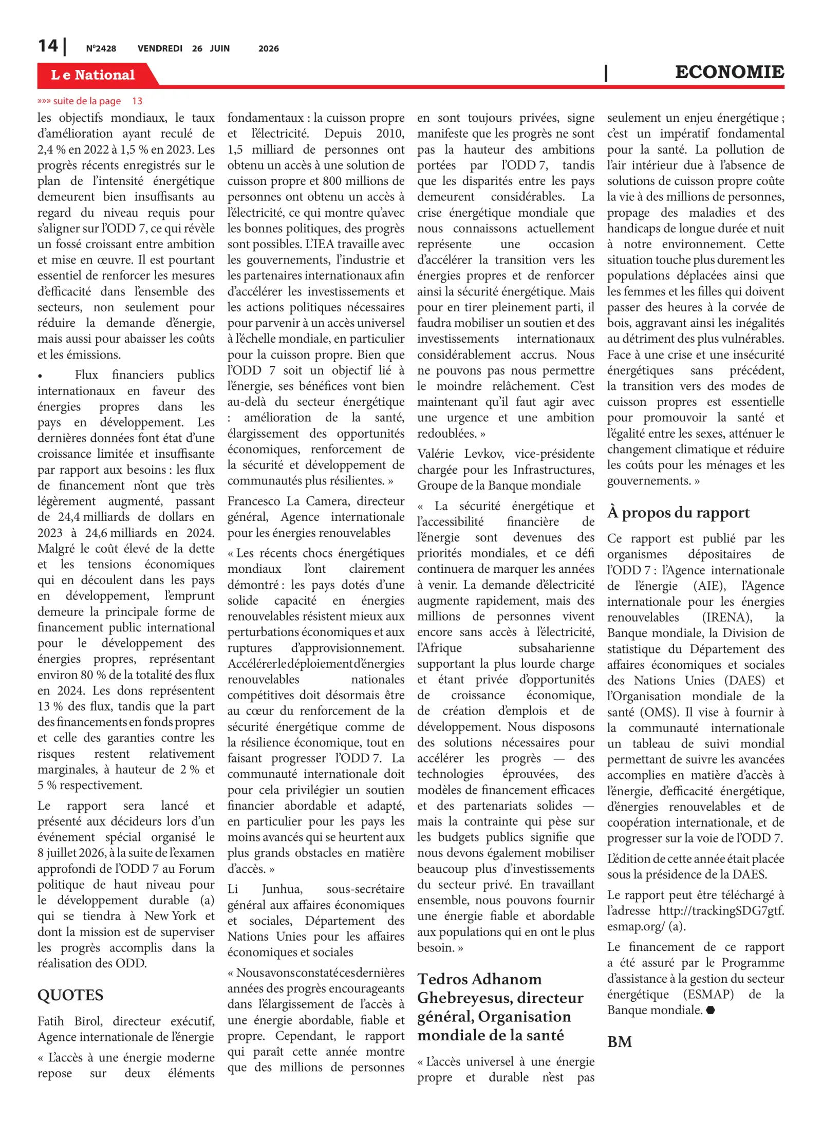 Page 14 de l'édition 2428