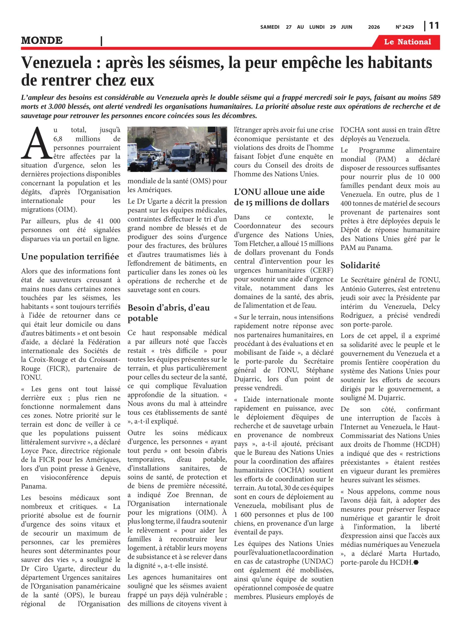 Page 11 de l'édition 2429