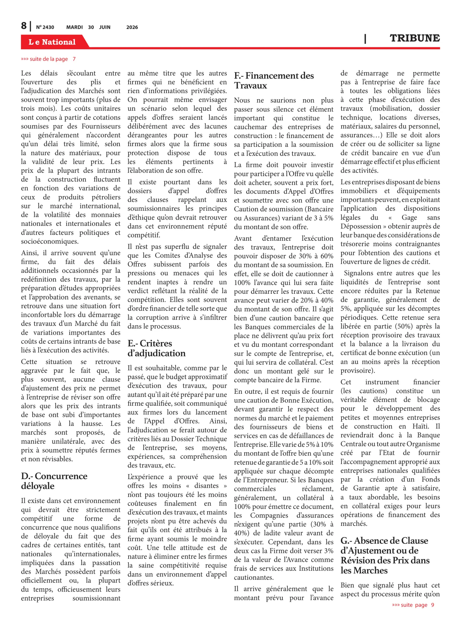 Page 8 de l'édition 2430