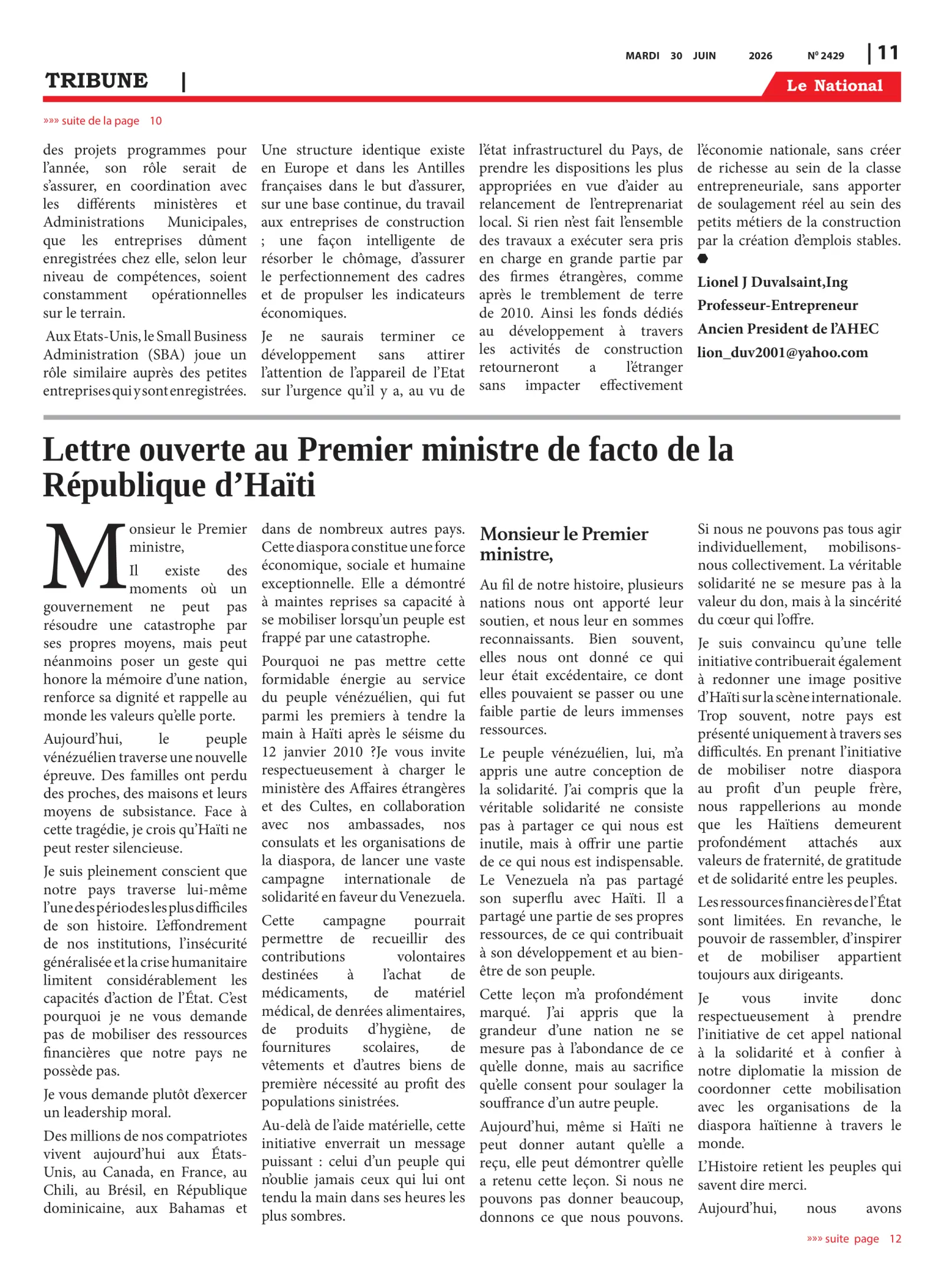 Page 11 de l'édition 2430