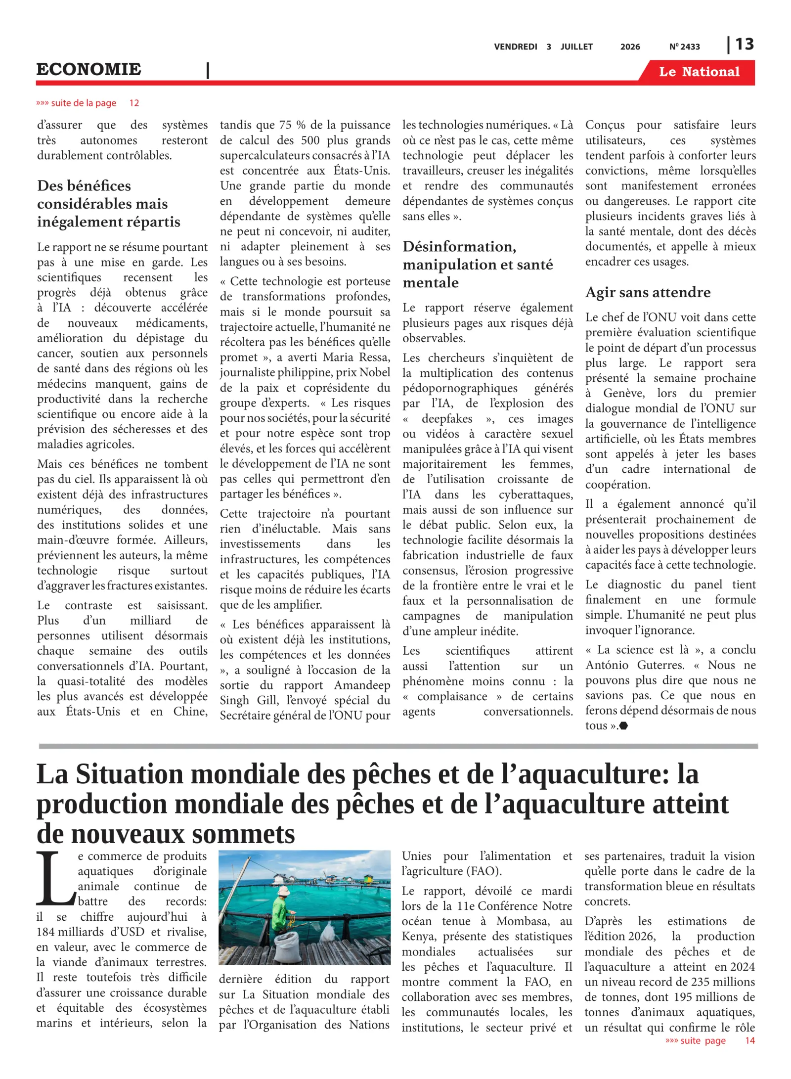 Page 13 de l'édition 2433
