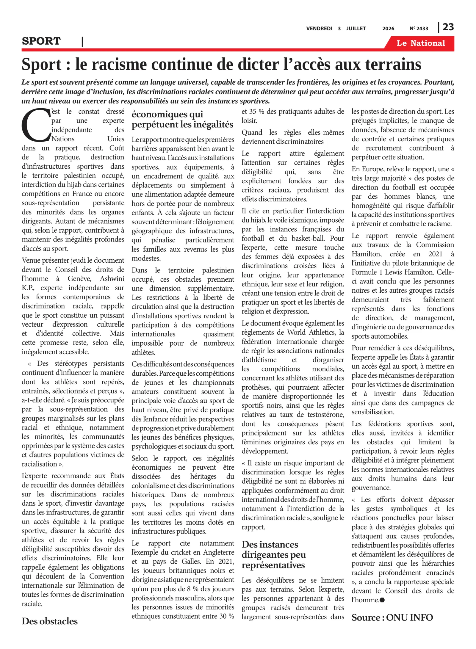 Page 23 de l'édition 2433