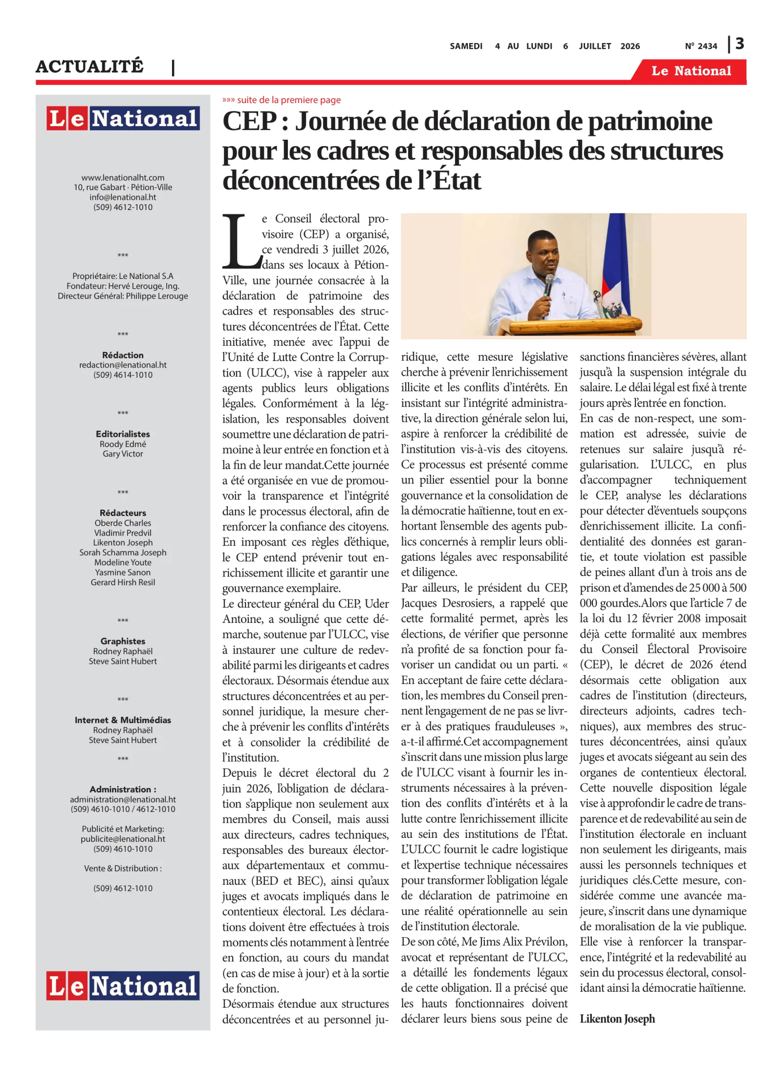 Page 3 de l'édition 2434