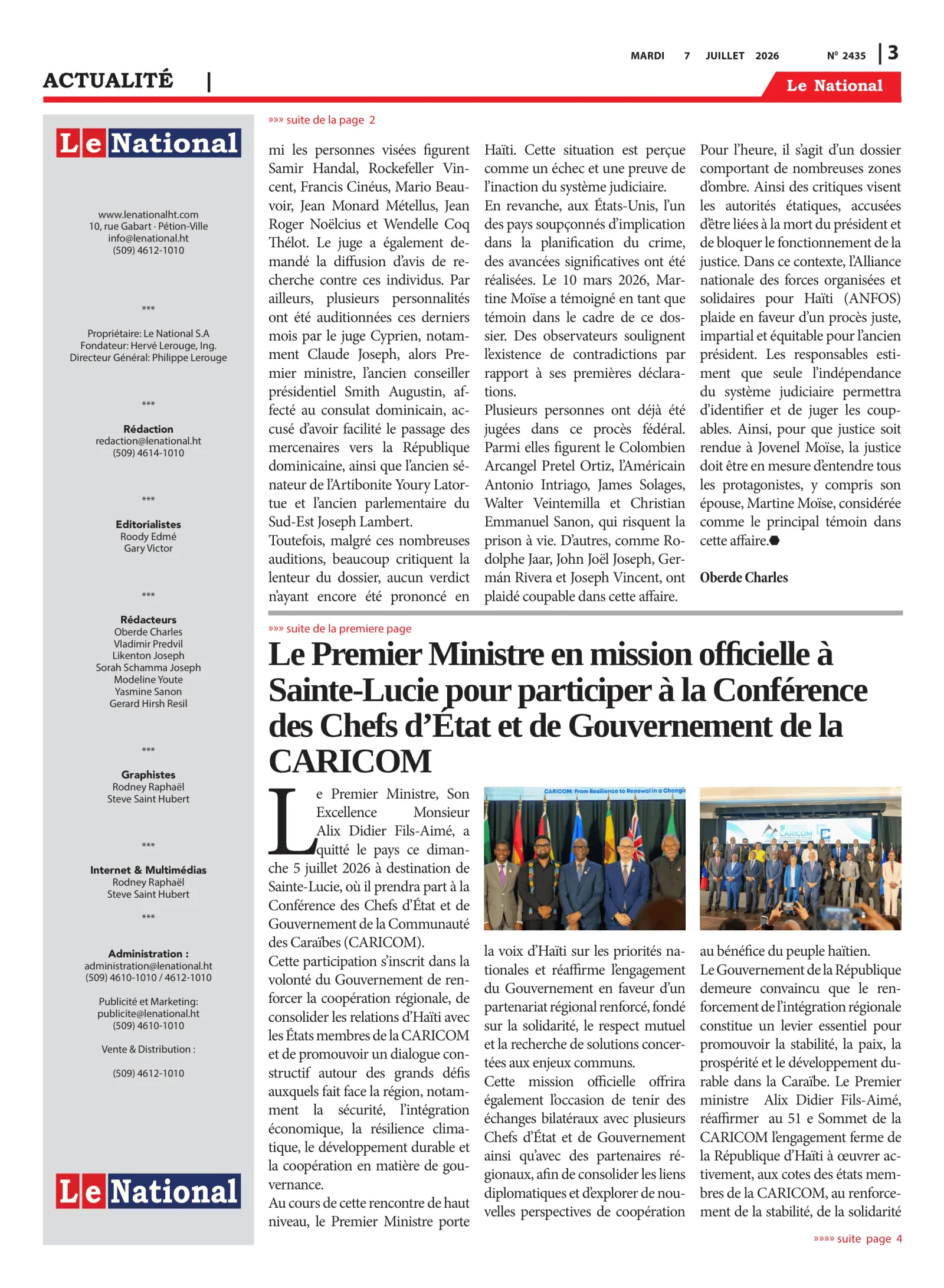 Page 3 de l'édition 2435