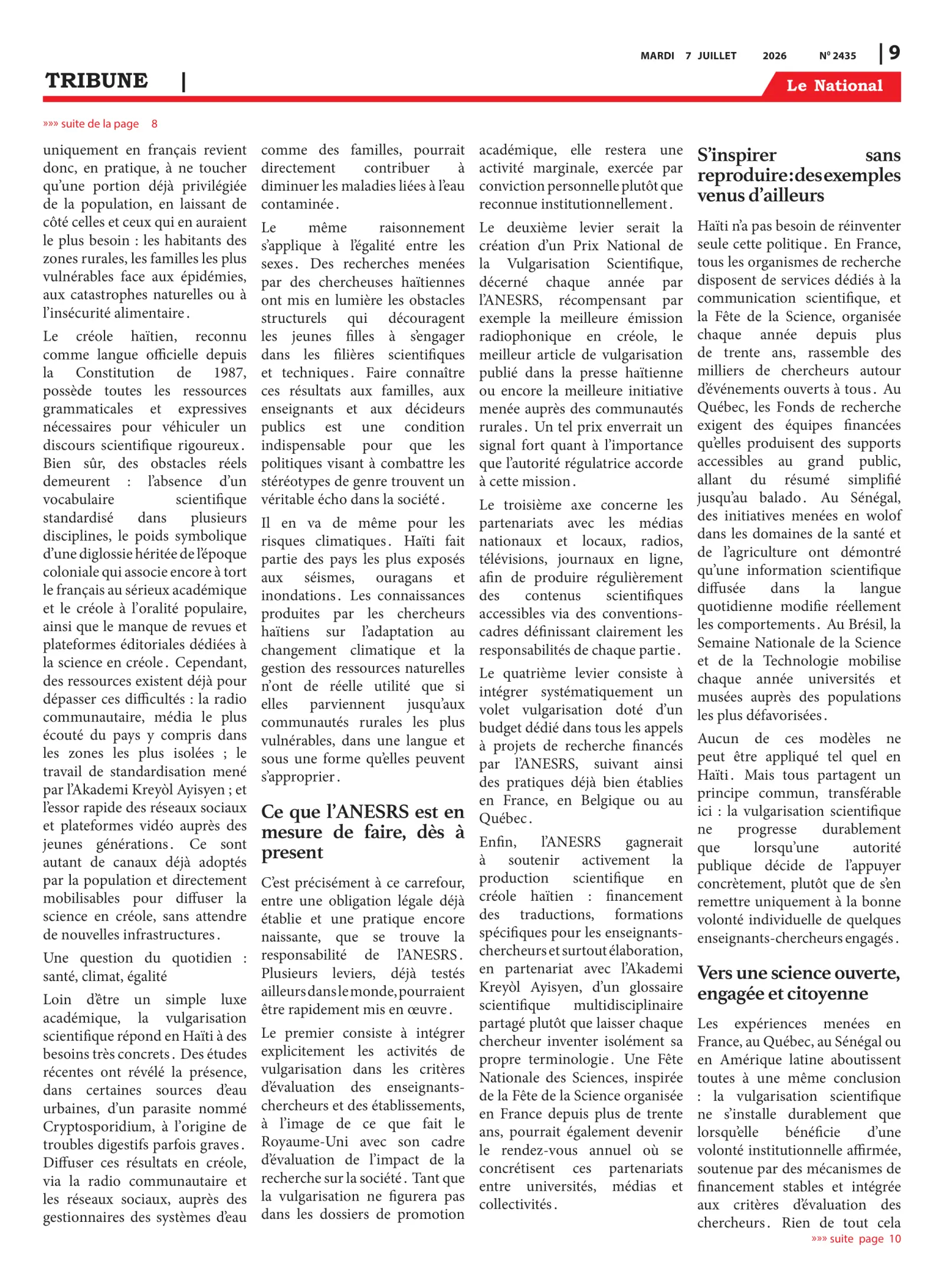 Page 9 de l'édition 2435