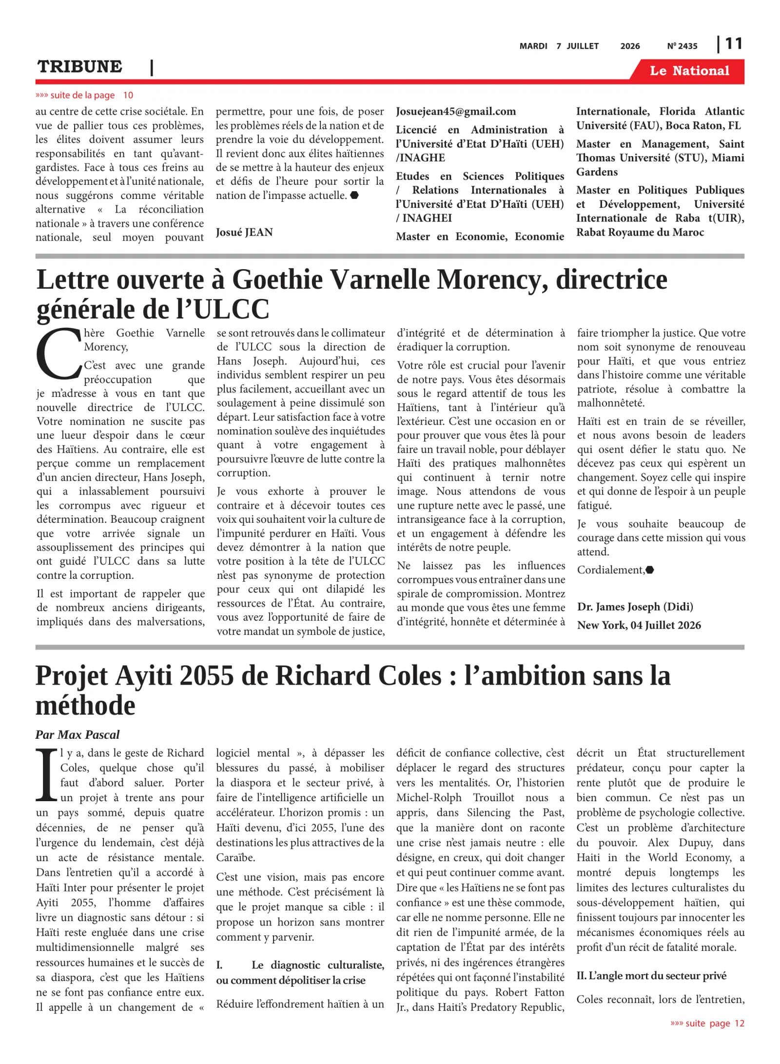 Page 11 de l'édition 2435