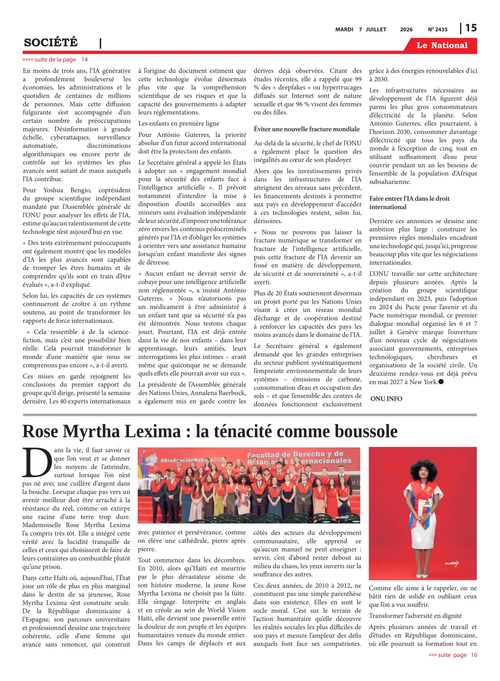 Page 15 de l'édition 2435
