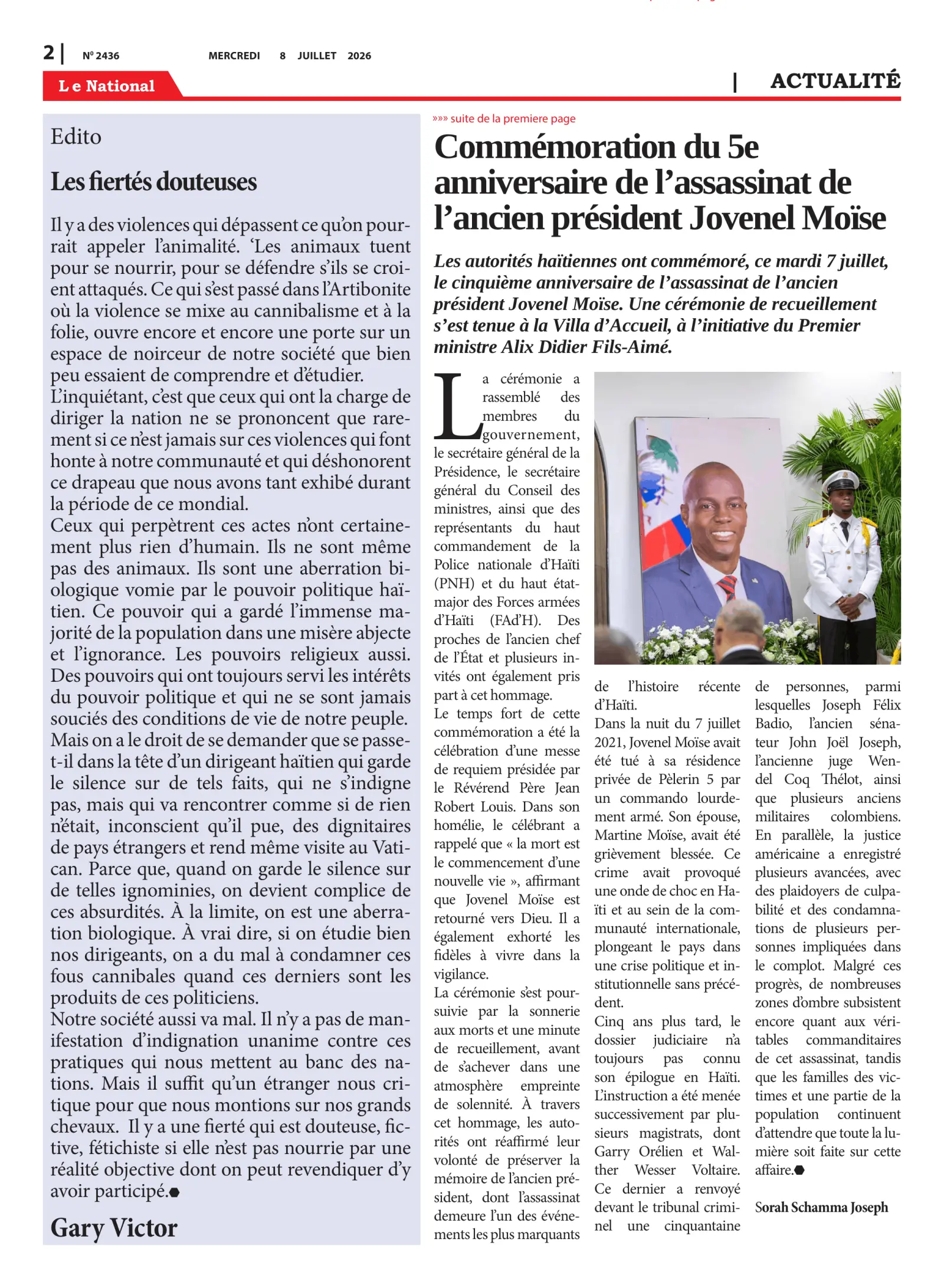 Page 2 de l'édition 2436