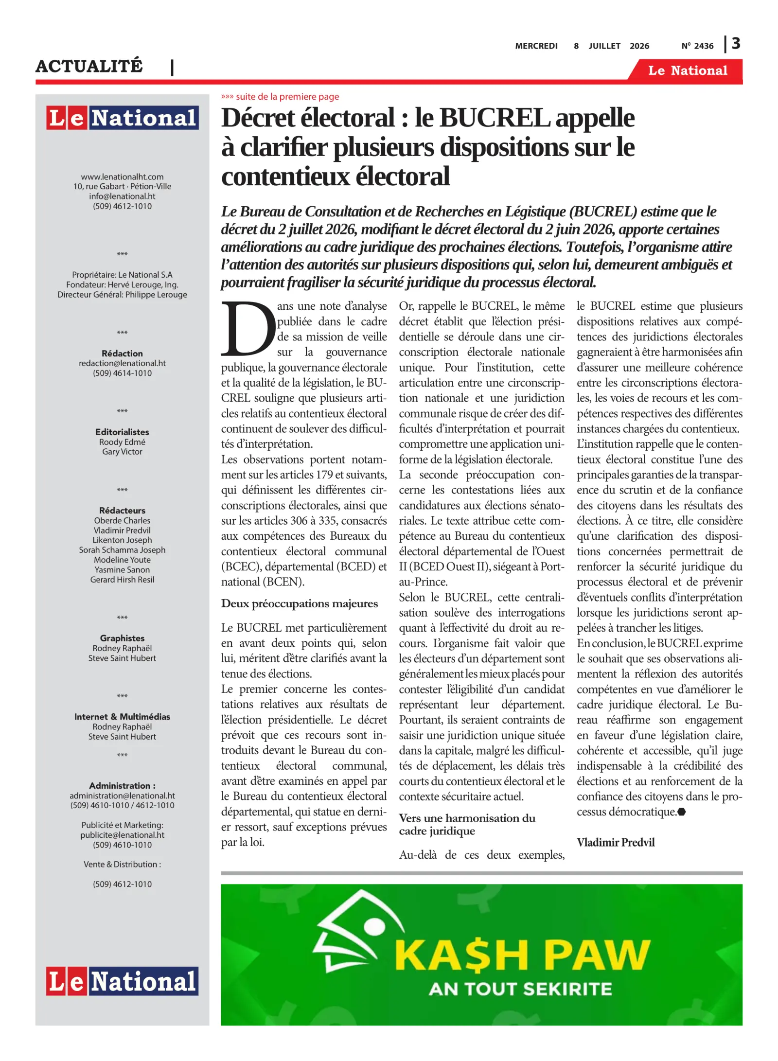 Page 3 de l'édition 2436