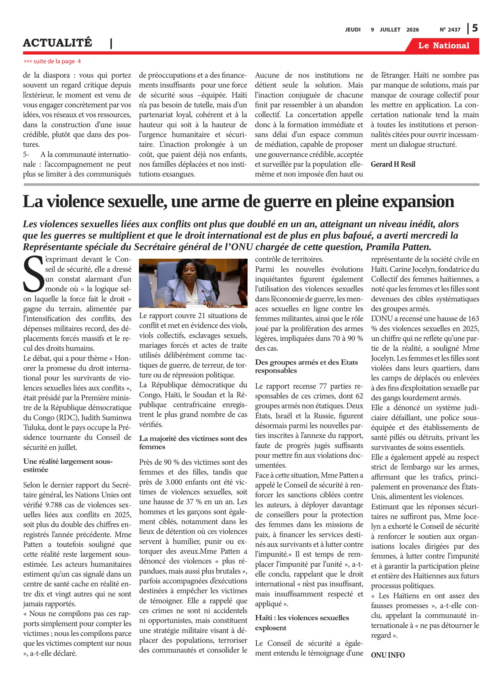 Page 5 de l'édition 2437