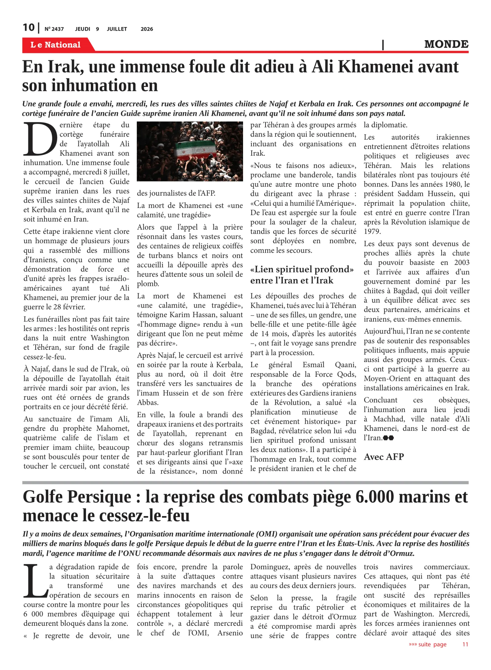 Page 10 de l'édition 2437