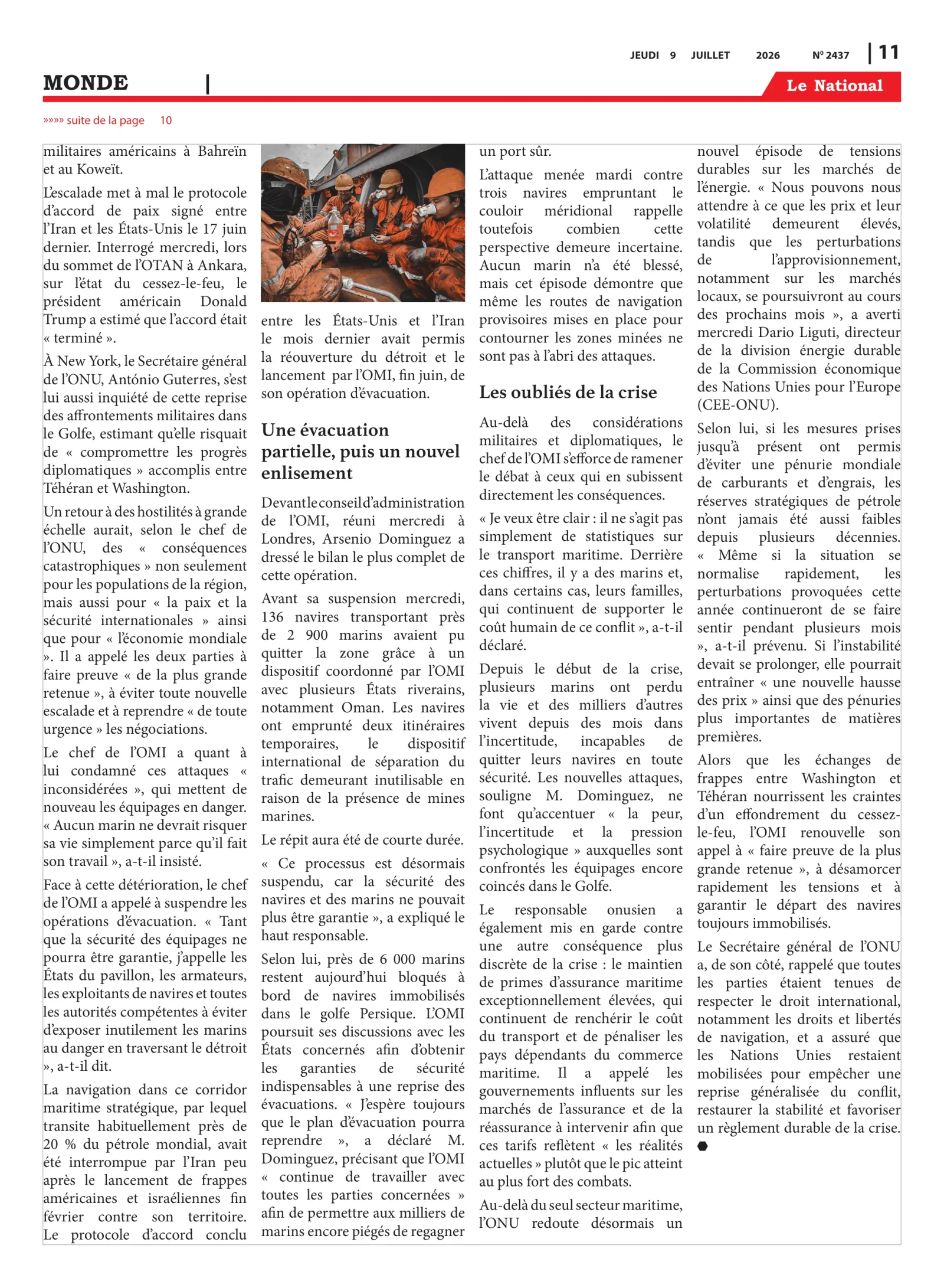 Page 11 de l'édition 2437