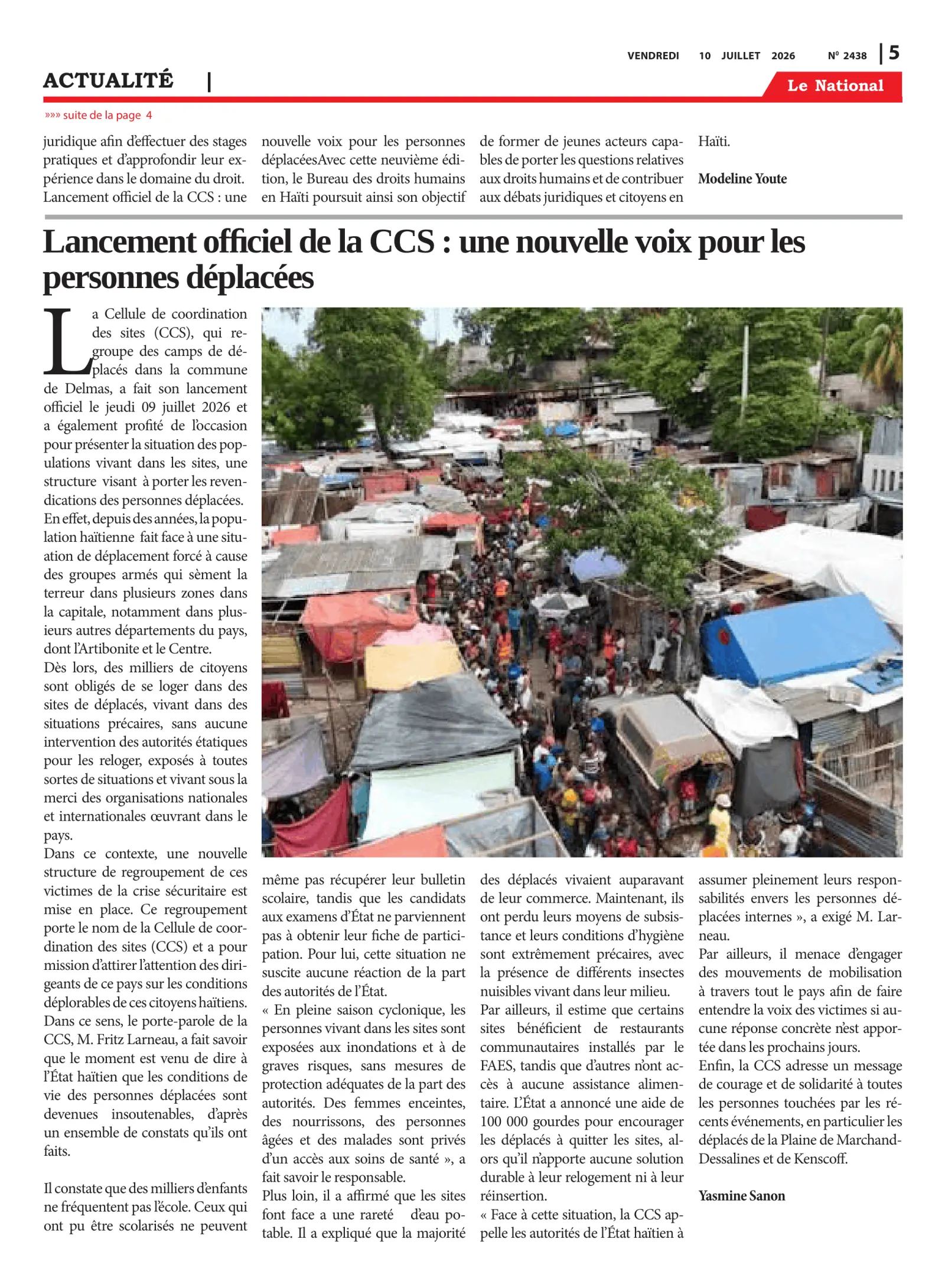 Page 5 de l'édition 2438