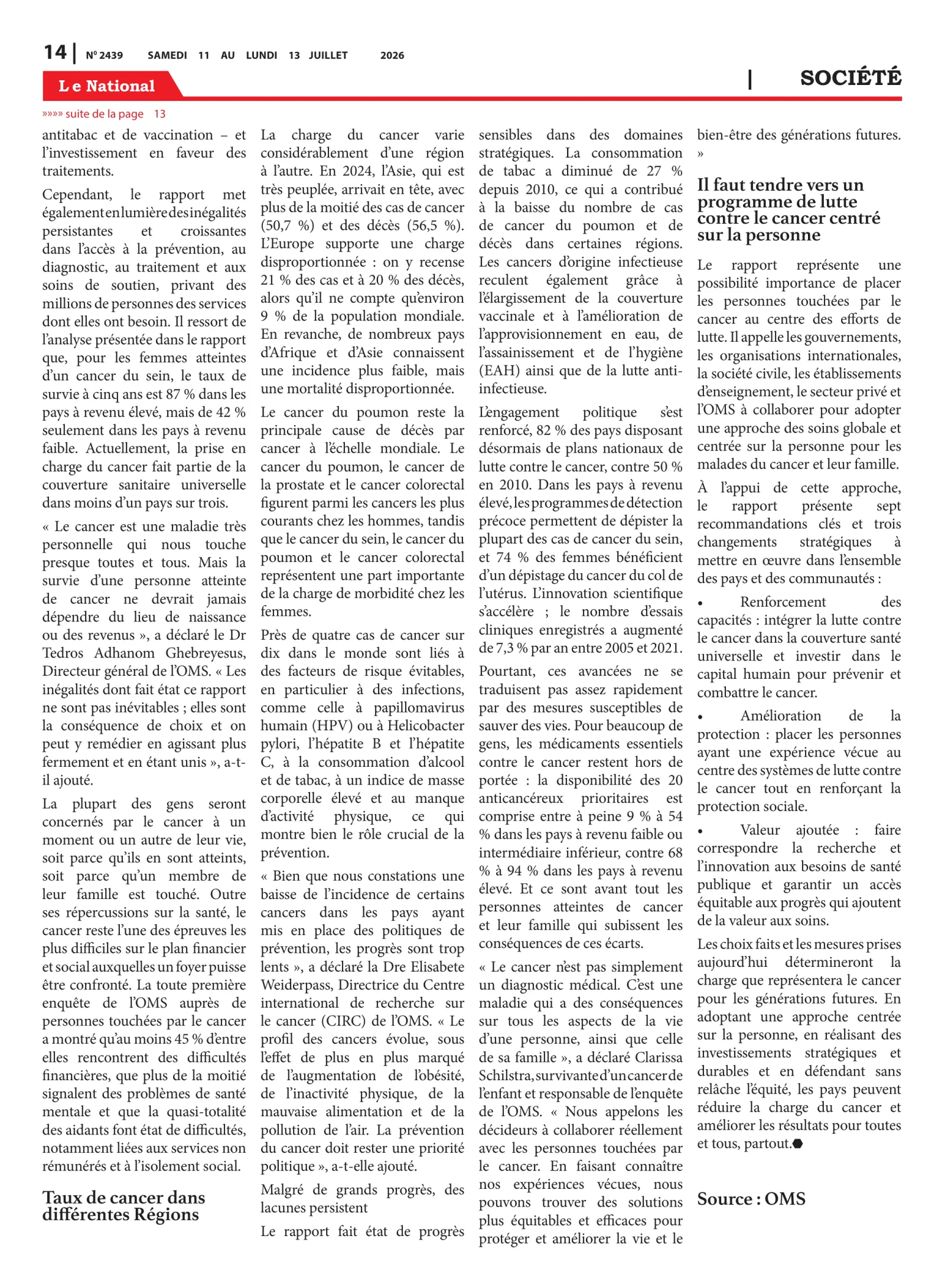 Page 14 de l'édition 2439