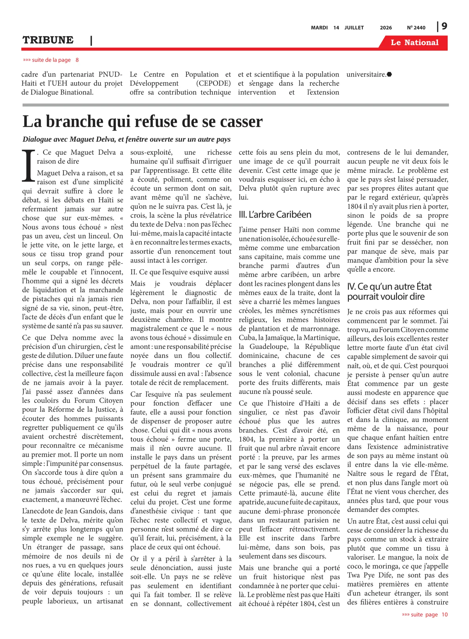 Page 9 de l'édition 2440