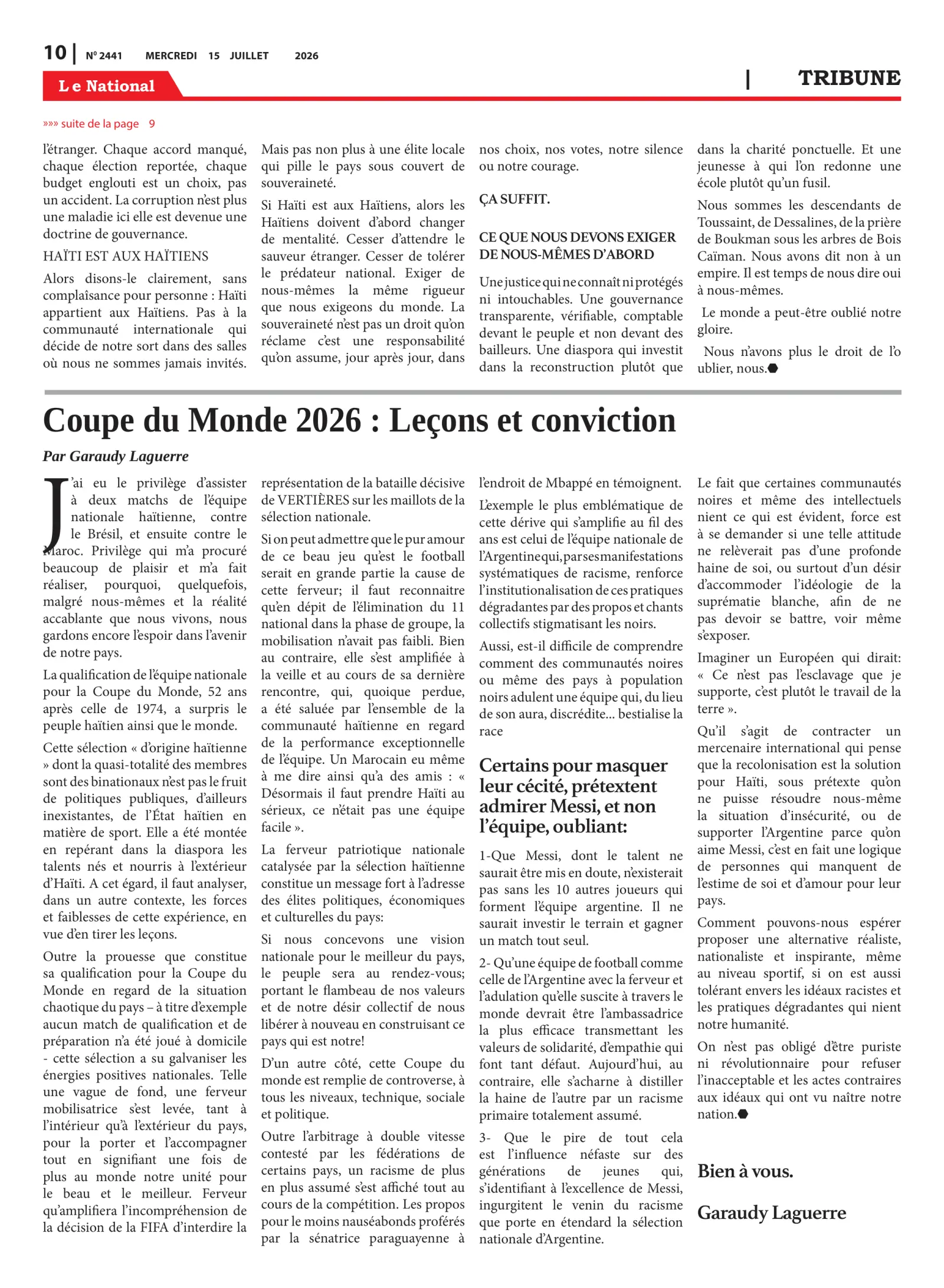 Page 10 de l'édition 2441